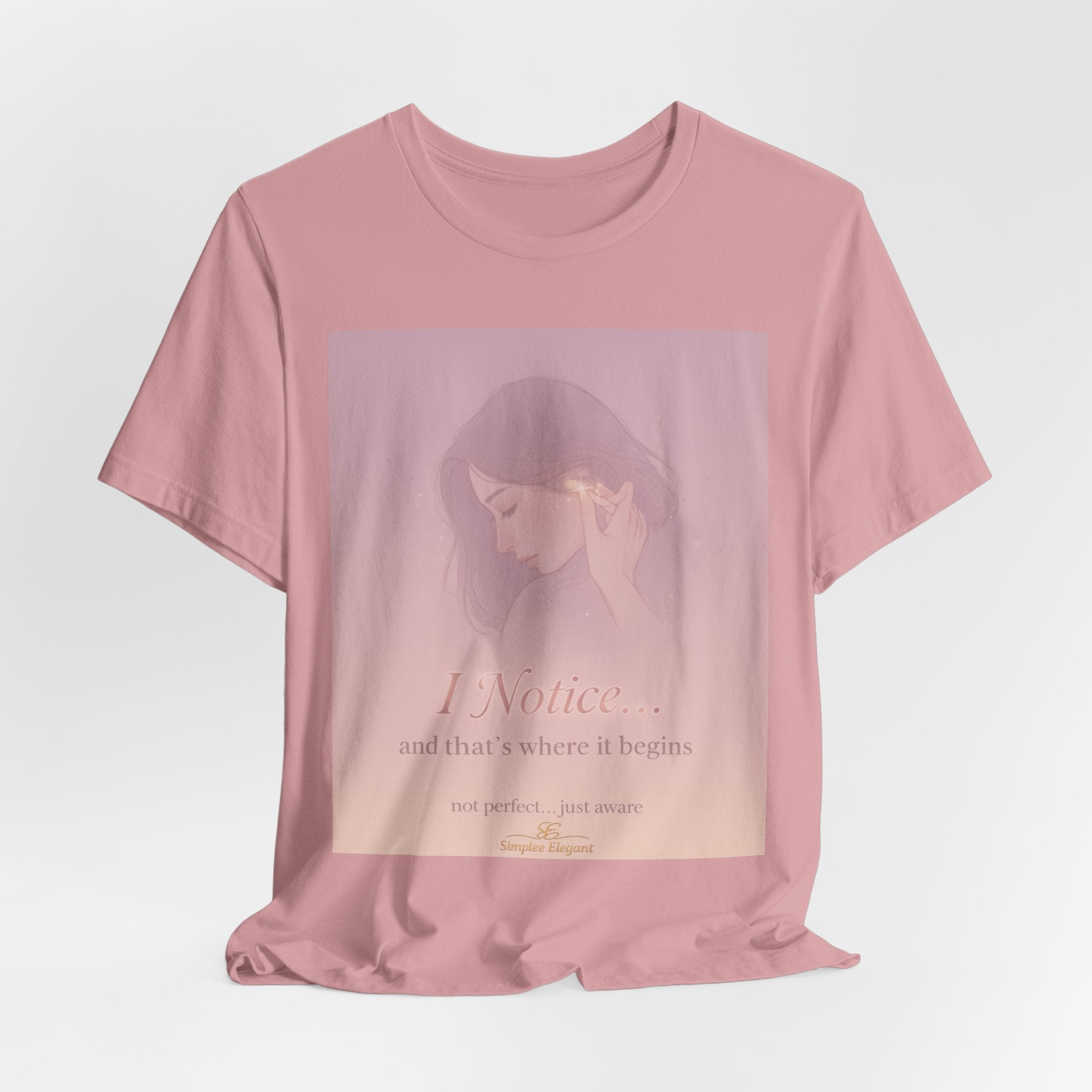 I Notice – Trichotillomania Awareness Tee | BFRB Mindfulness Shirt | Hair Pulling Awareness Top | Trich-Oh-Clock Collection