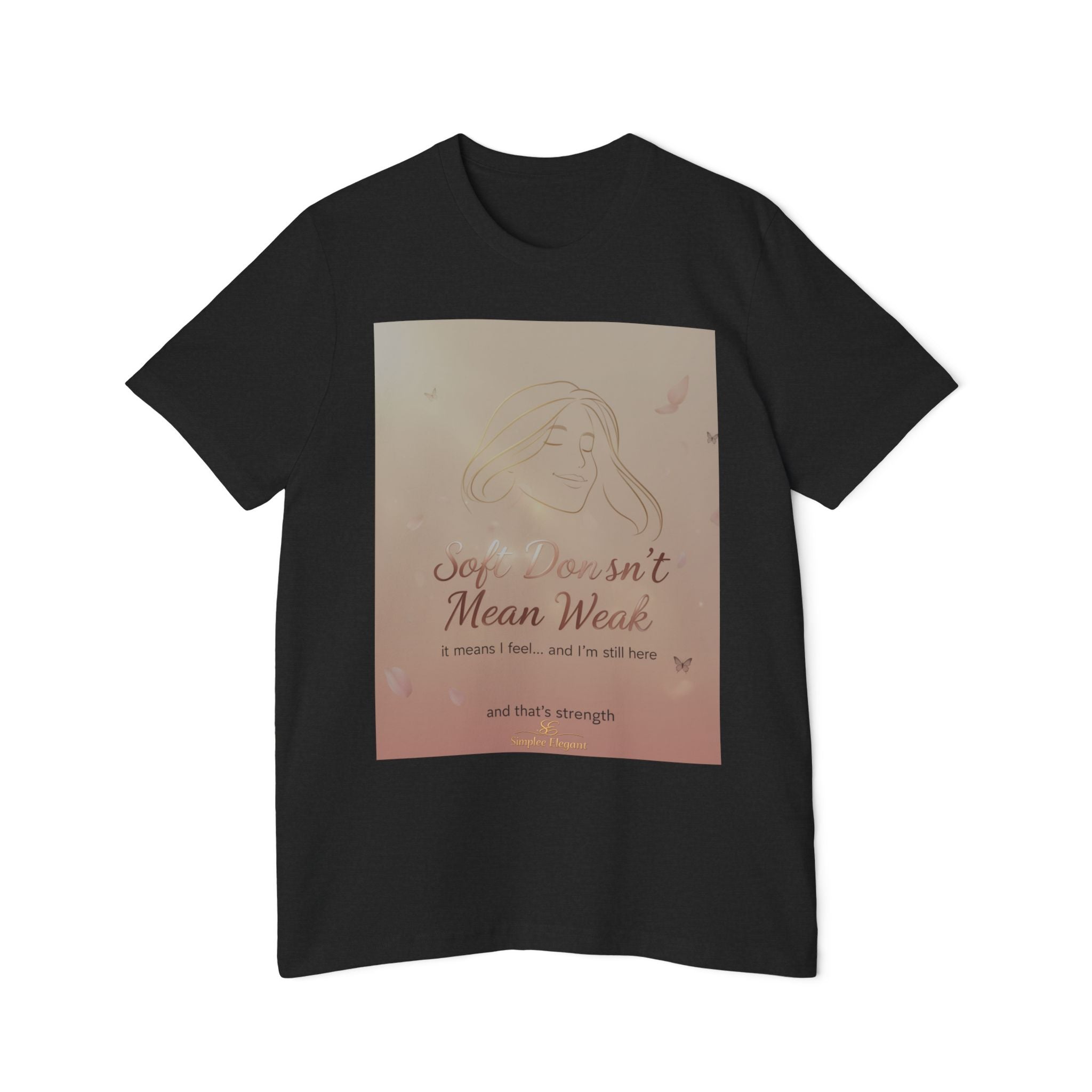 Soft Doesn’t Mean Weak – Trichotillomania Awareness Tee | BFRB Support Shirt | Mental Health Strength Top | Trich-Oh-Clock Collection