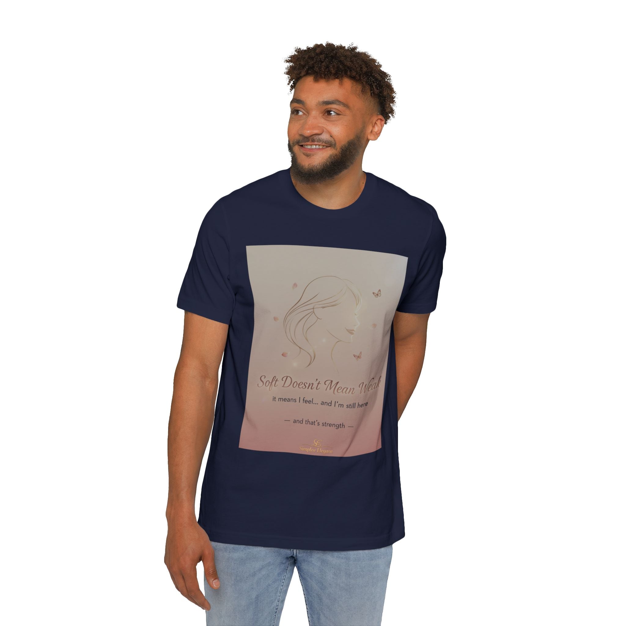 Soft Doesn’t Mean Weak – Trichotillomania Awareness Tee | BFRB Support Shirt | Mental Health Strength Top | Trich-Oh-Clock Collection