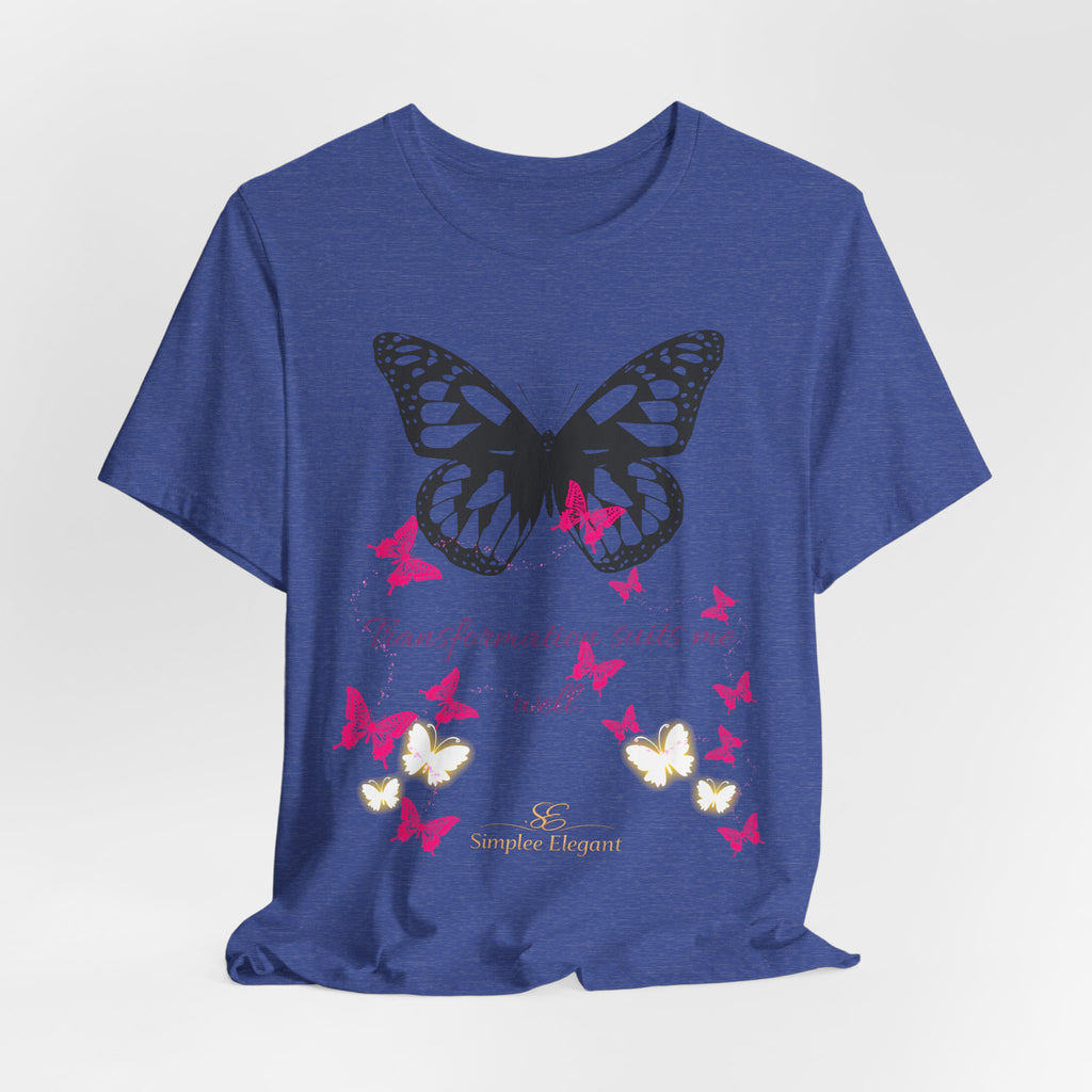 Simplee Elegant “Bloom in My Own Time” Butterfly Tee – Self-Love & Confidence Collection