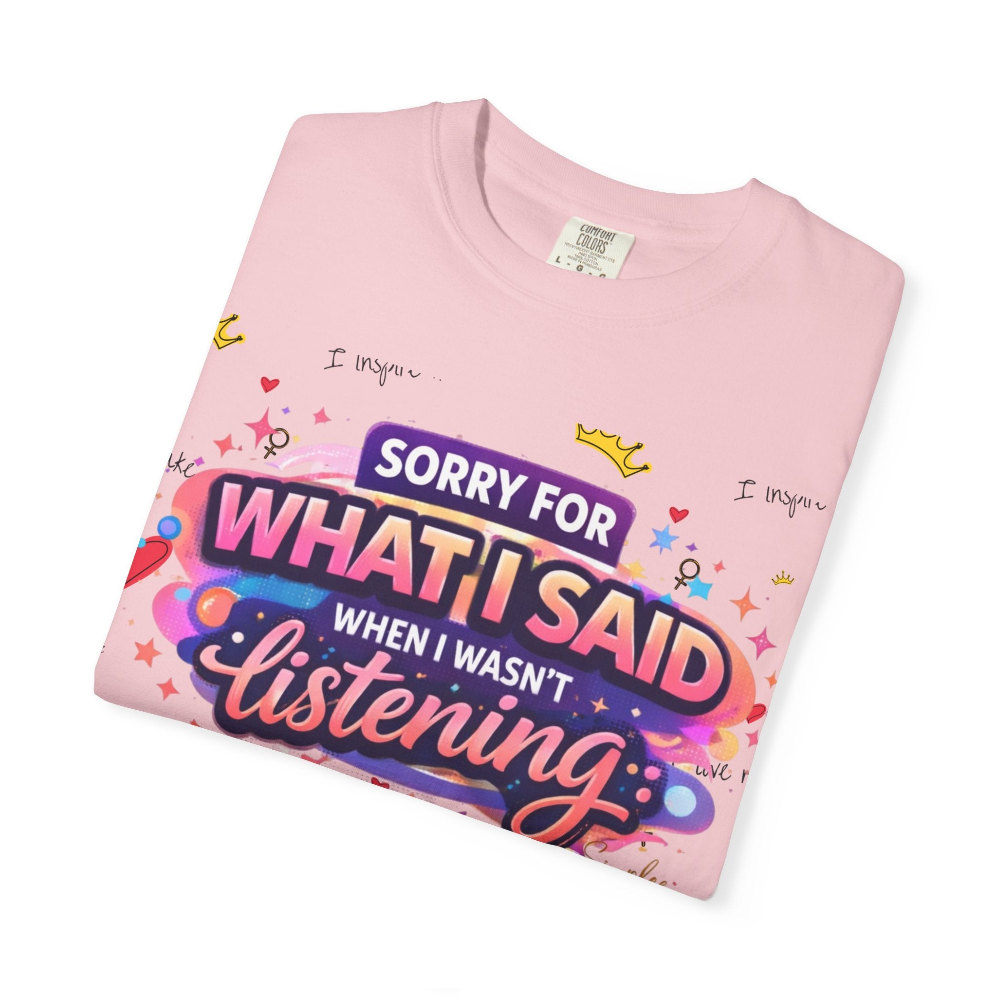 Simplee Elegant “Sorry For What I Said” Tee – Wired Different Humor Graphic Shirt