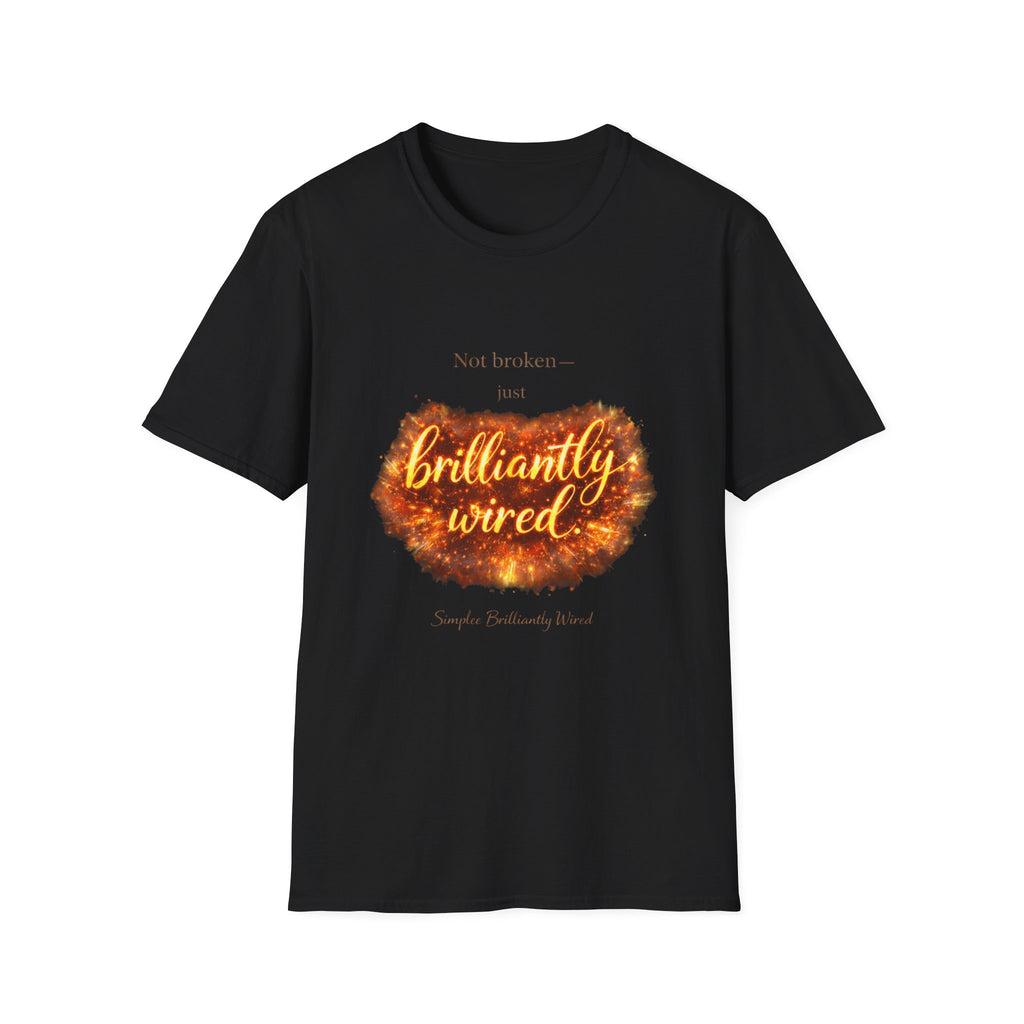 Simplee Elegant “Brilliantly Wired” Tee – Empowerment Graphic T-Shirt
