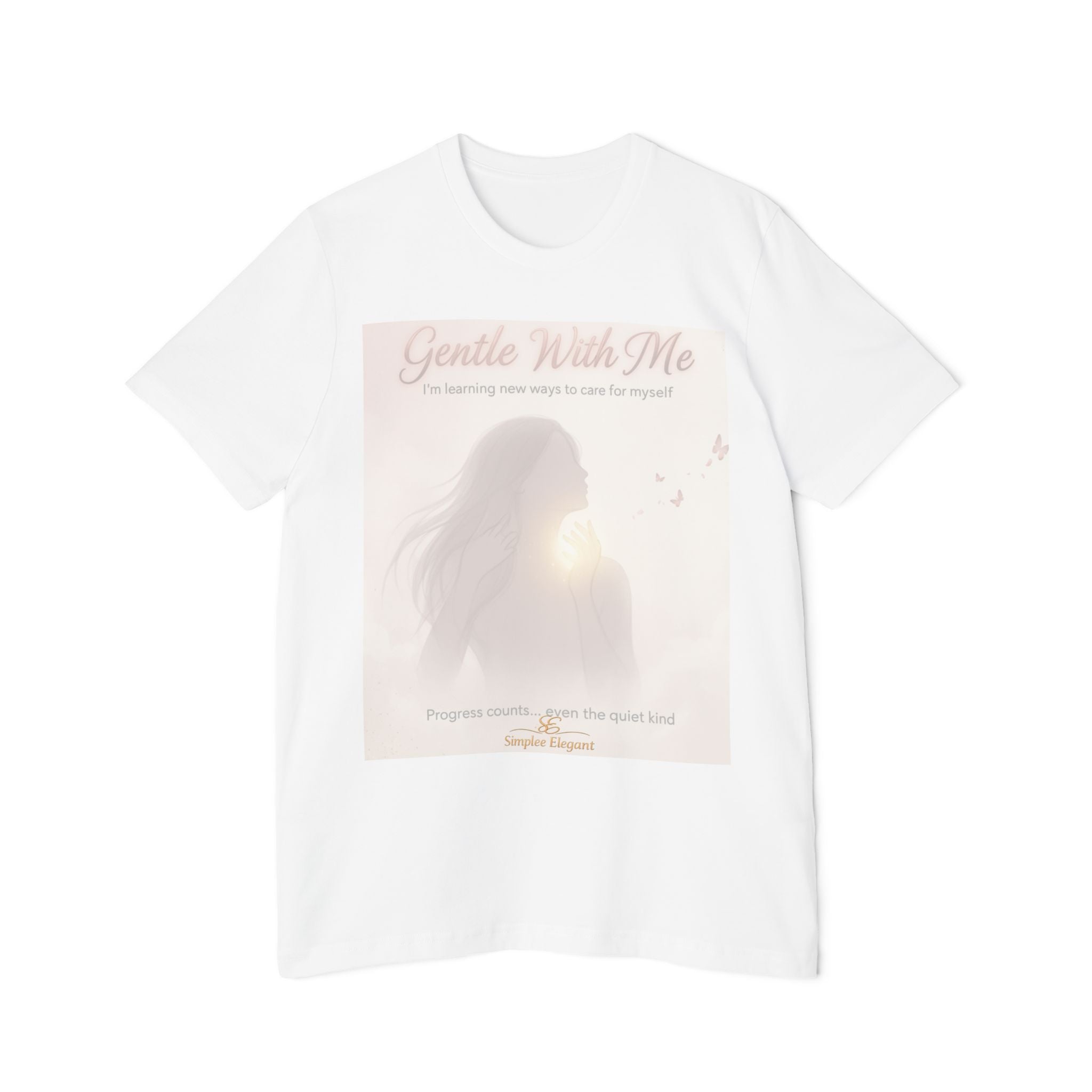 Gentle With Me – Trichotillomania Support Tee | BFRB Awareness Shirt | Self Compassion Healing Top | Trich-Oh-Clock Collection