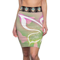 Floral Butterfly Pencil Skirt — Pastel Boho AOP