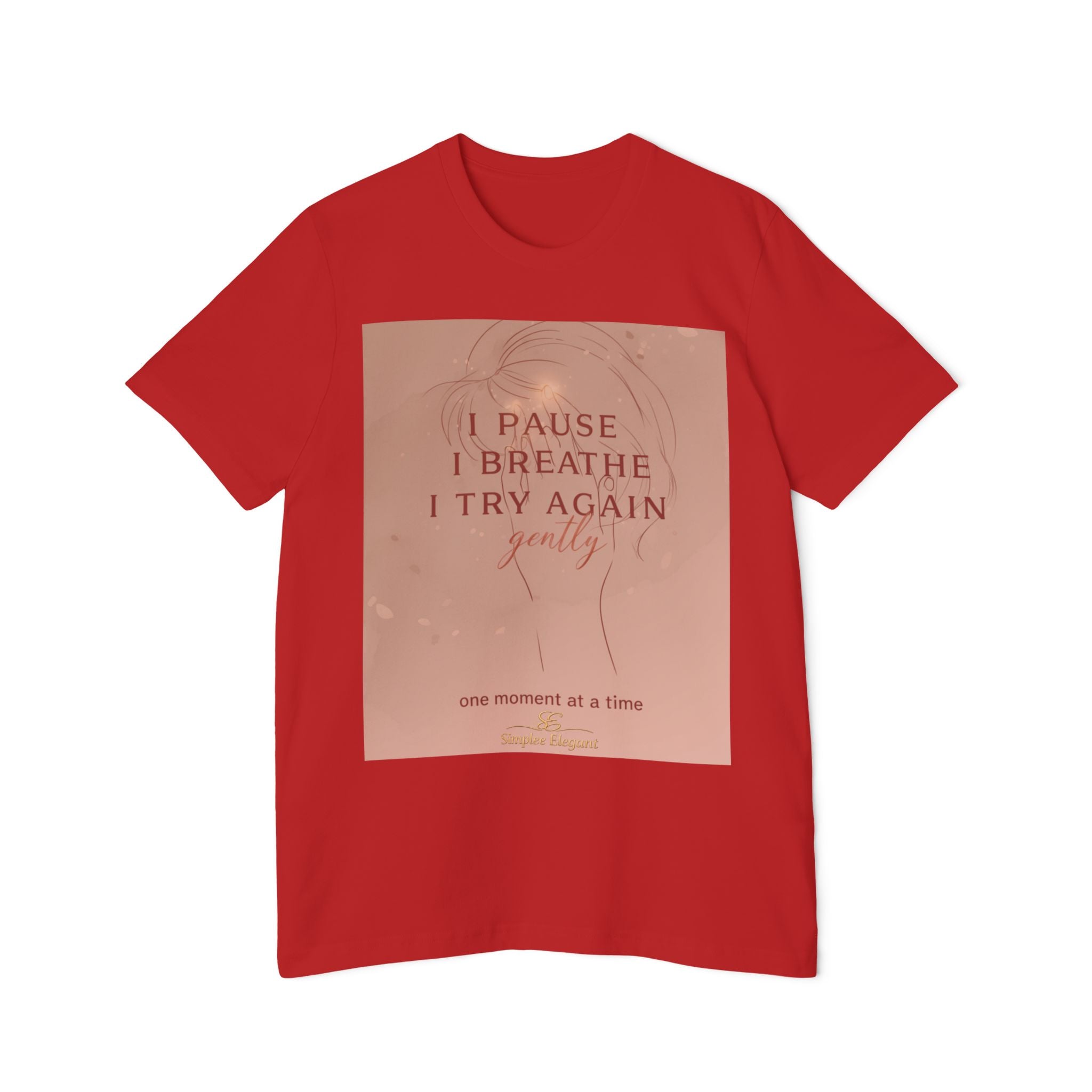 I Pause I Breathe I Try Again – Trichotillomania Support Tee | BFRB Awareness Shirt | Anxiety Coping Top | Trich-Oh-Clock Collection