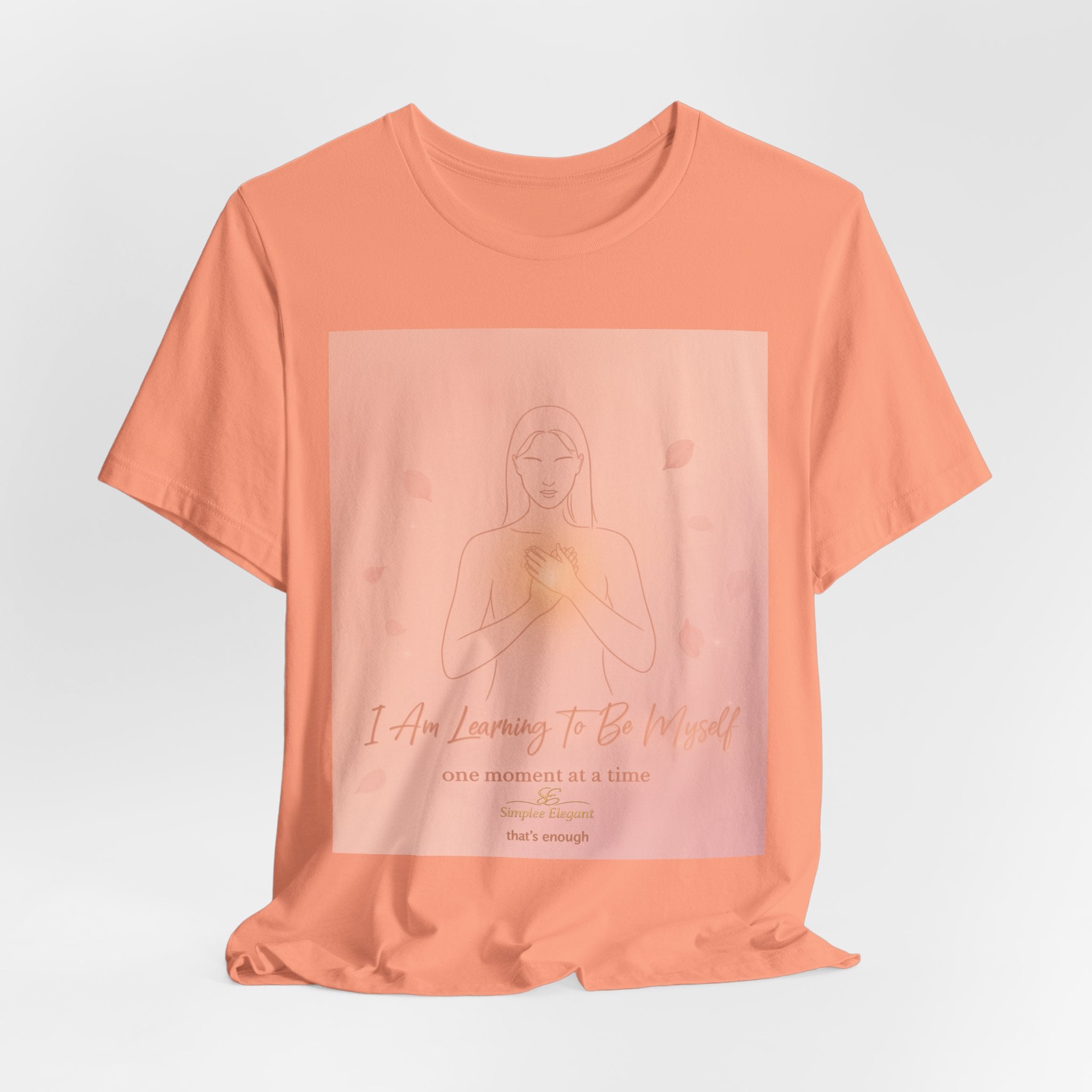 I Am Learning To Be Myself – Trichotillomania Support Tee | BFRB Recovery Shirt | Self Acceptance Mental Health Top | Trich-Oh-Clock Collection