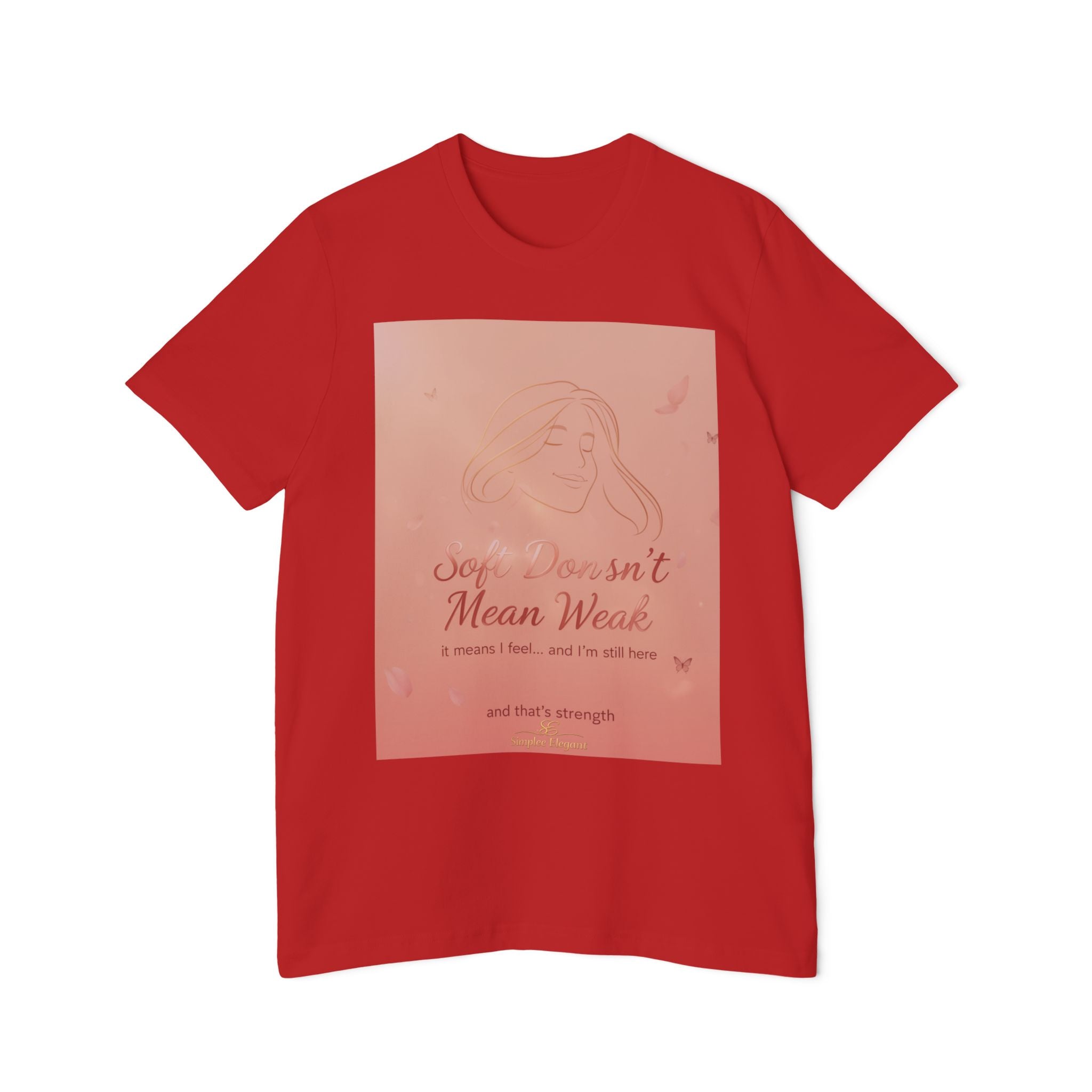Soft Doesn’t Mean Weak – Trichotillomania Awareness Tee | BFRB Support Shirt | Mental Health Strength Top | Trich-Oh-Clock Collection