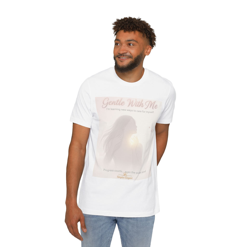 Gentle With Me – Trichotillomania Support Tee | BFRB Awareness Shirt | Self Compassion Healing Top | Trich-Oh-Clock Collection