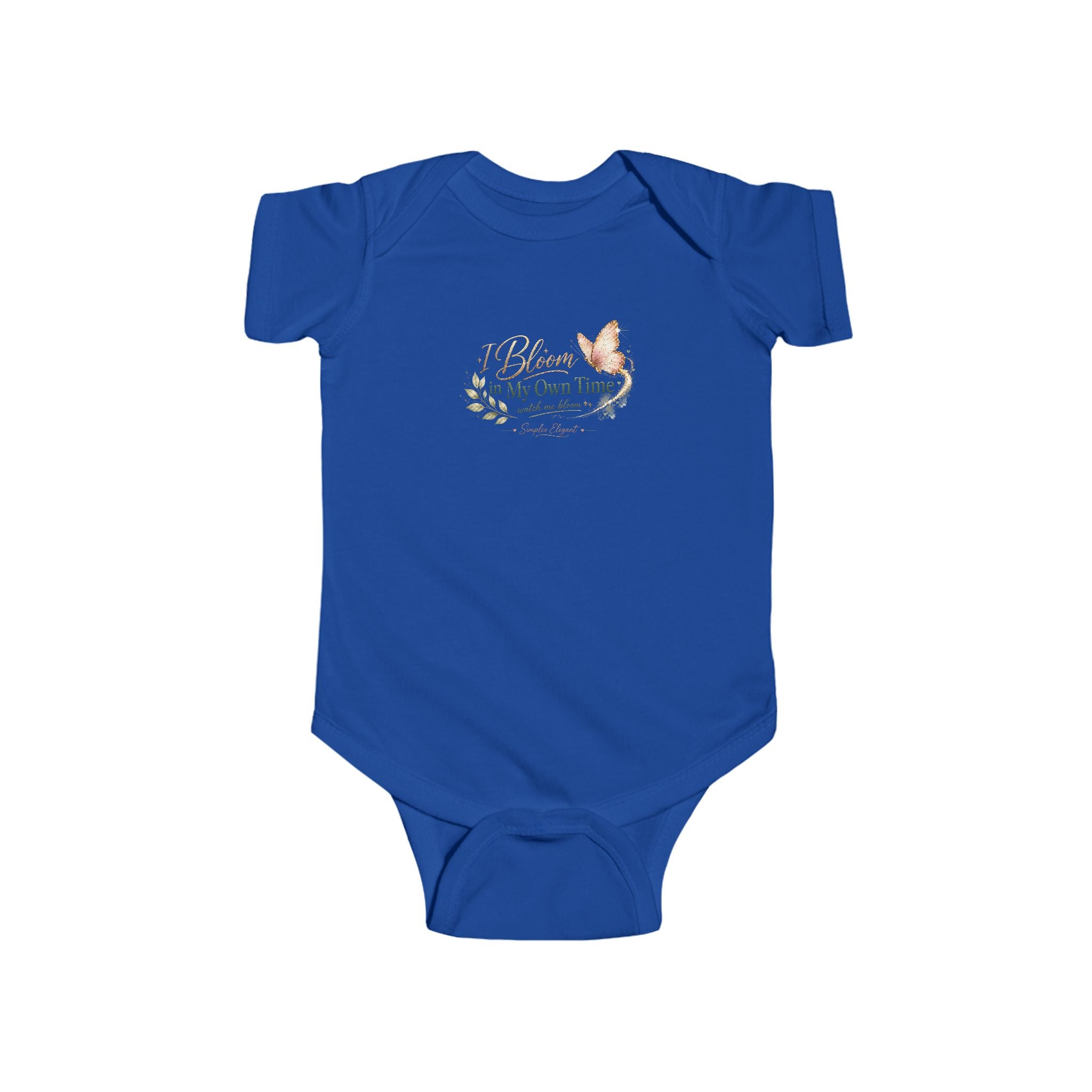 I Bloom in My Own Time” Baby Onesie – Soft Inspirational Infant Bodysuit