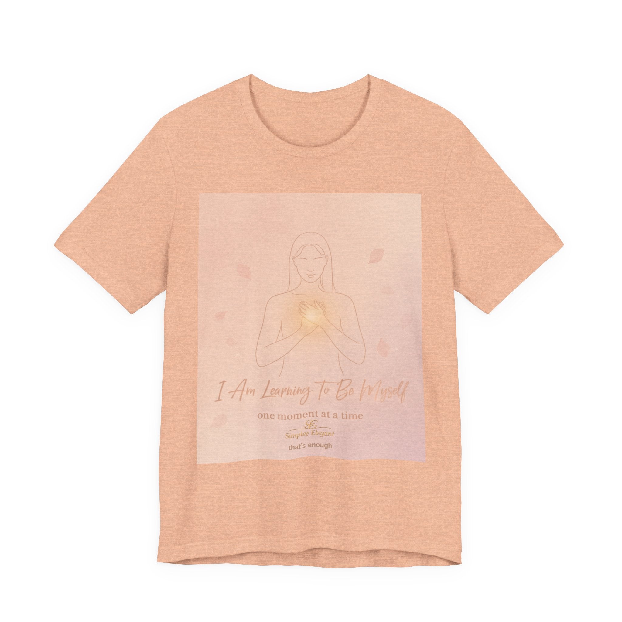 I Am Learning To Be Myself – Trichotillomania Support Tee | BFRB Recovery Shirt | Self Acceptance Mental Health Top | Trich-Oh-Clock Collection