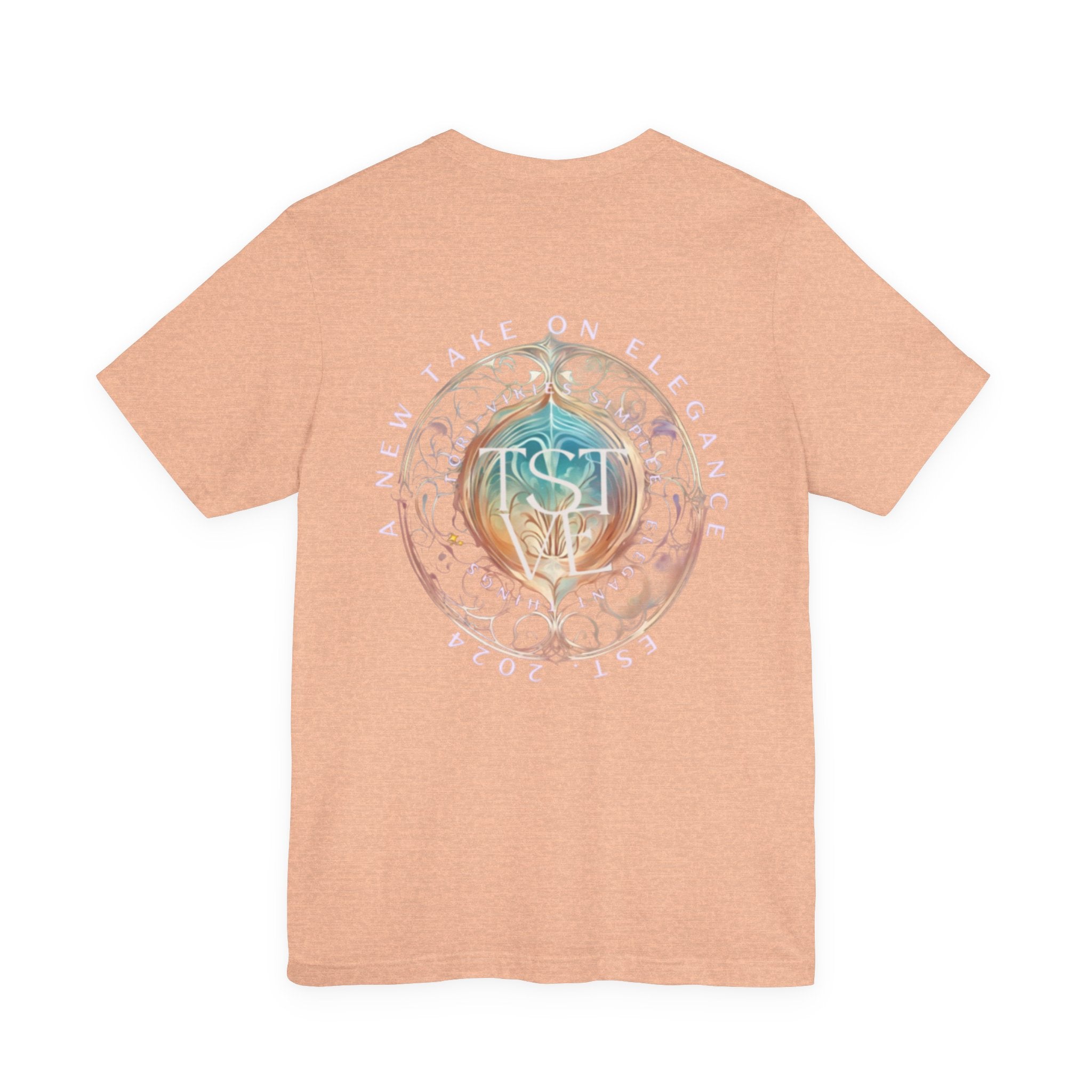 Simplee Elegant “Quiet Bloom” Watercolor Floral Tee — Soft Confidence Collection