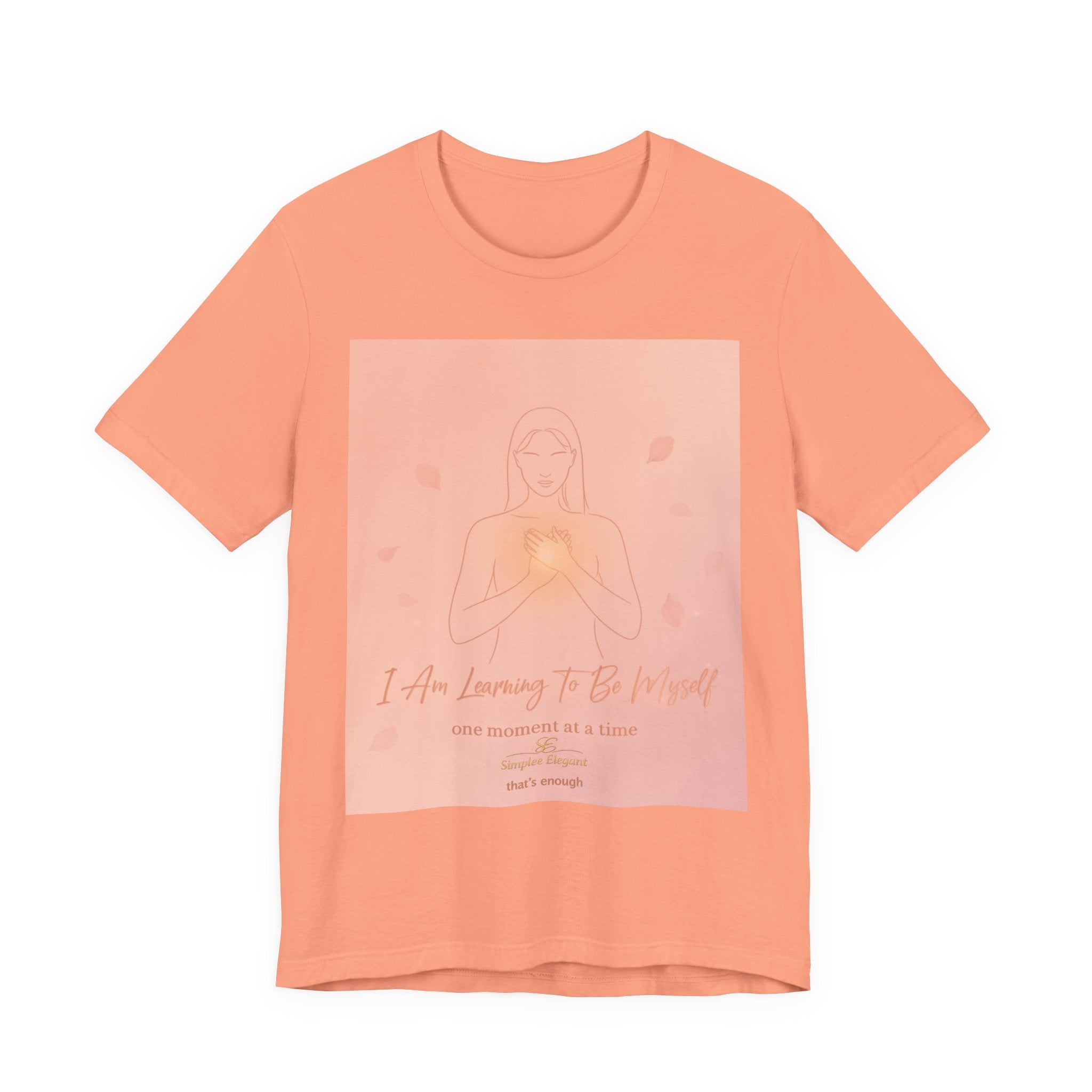 I Am Learning To Be Myself – Trichotillomania Support Tee | BFRB Recovery Shirt | Self Acceptance Mental Health Top | Trich-Oh-Clock Collection