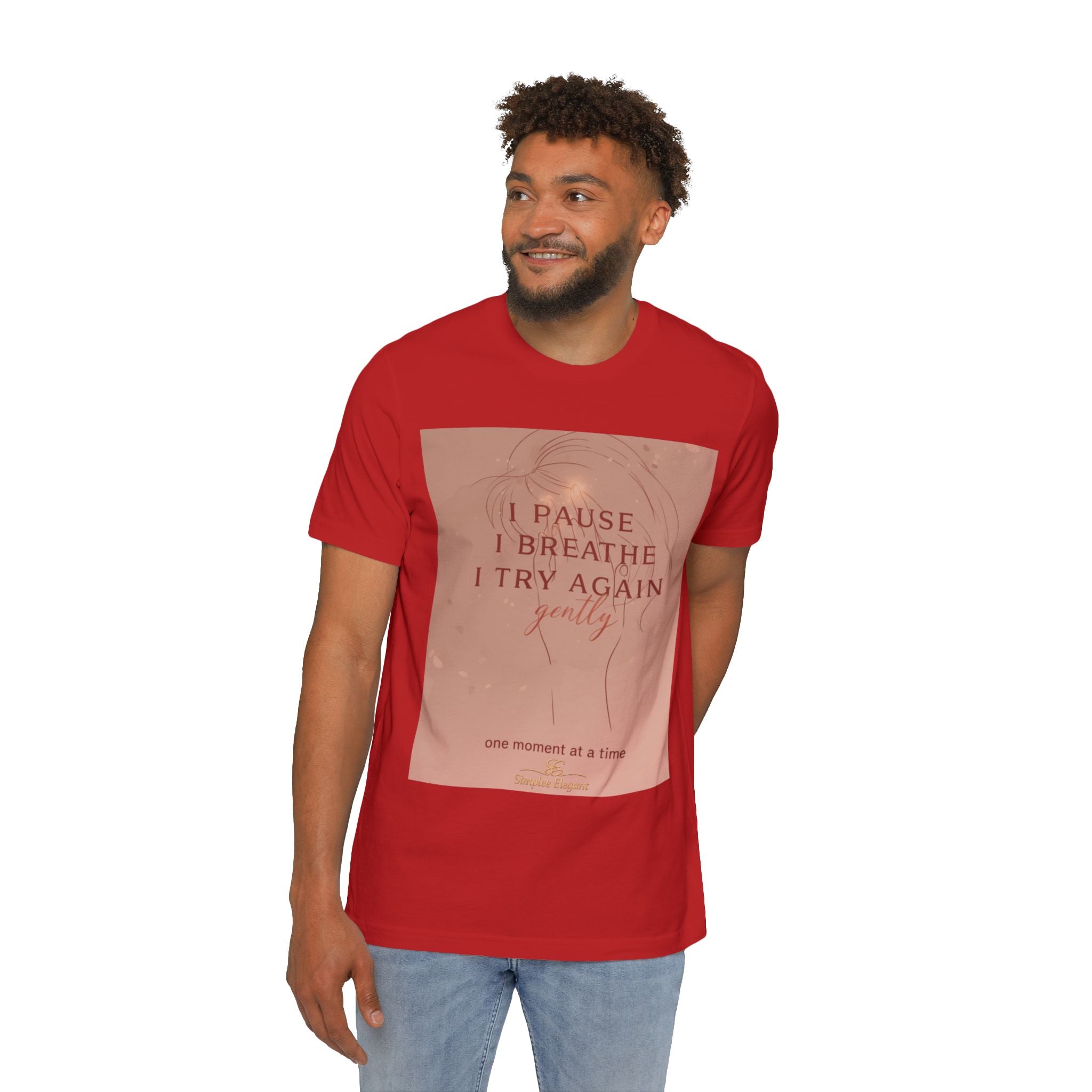 I Pause I Breathe I Try Again – Trichotillomania Support Tee | BFRB Awareness Shirt | Anxiety Coping Top | Trich-Oh-Clock Collection