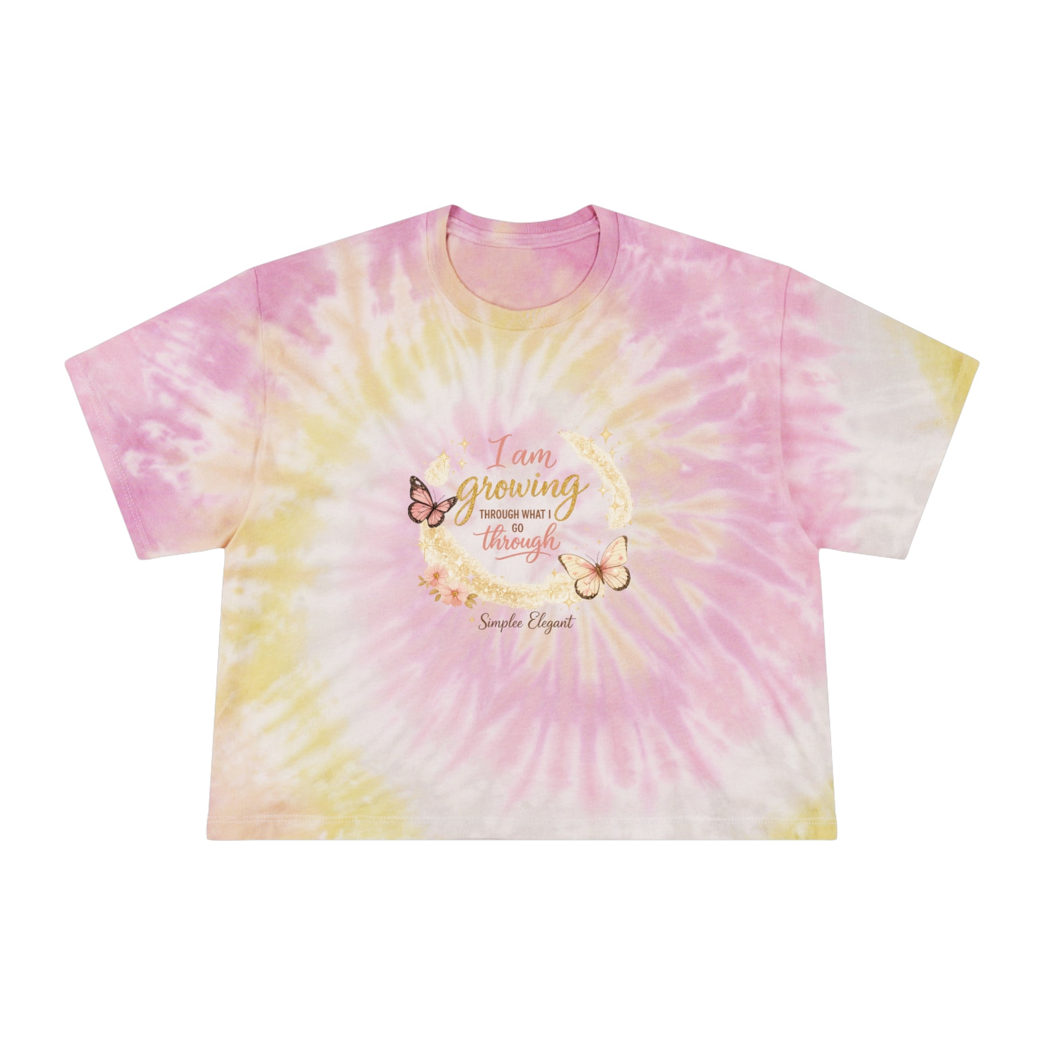 I Am Growing Through What I Go Through | Butterfly Affirmation Tee | Simplee Elegant