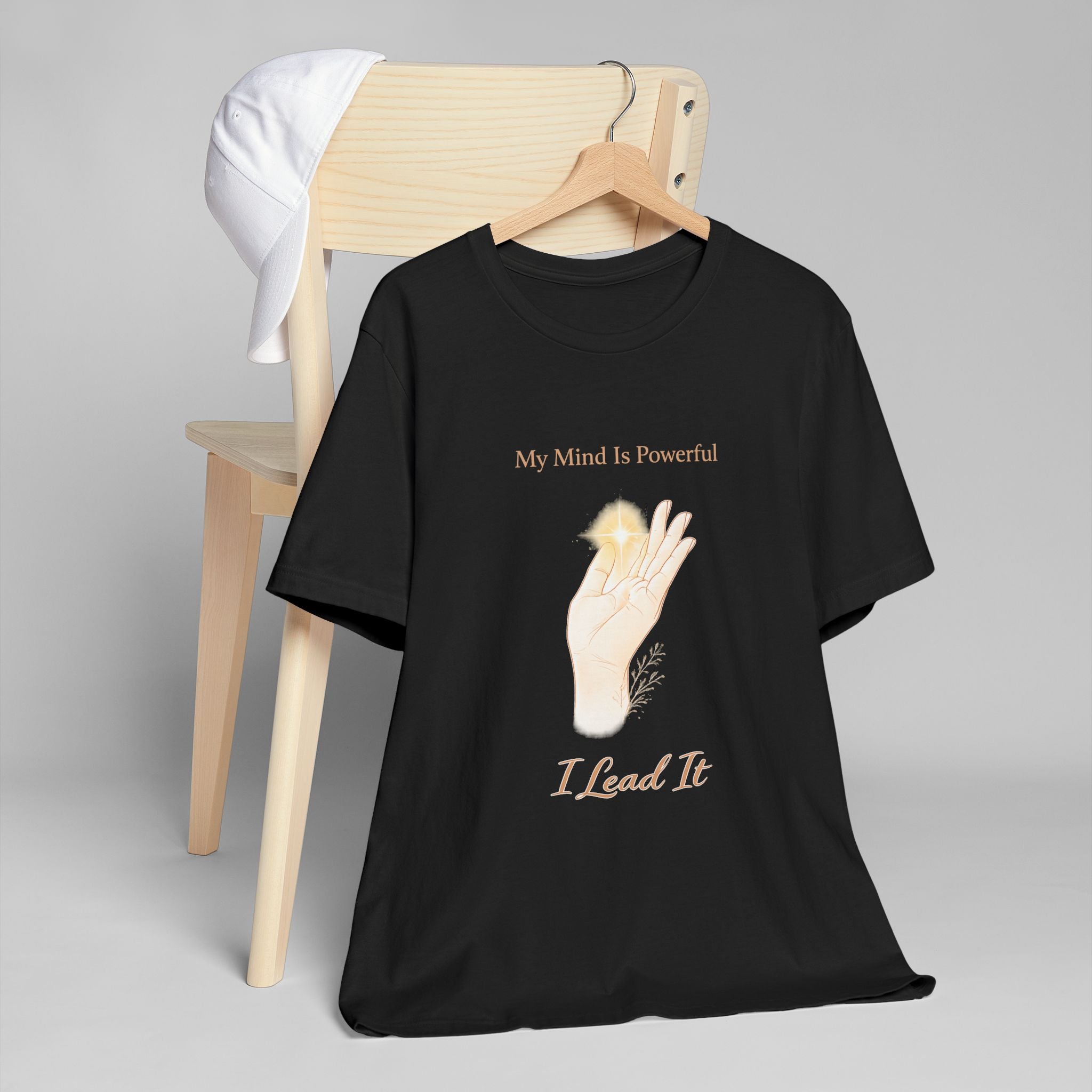 My Mind Is Powerful, I Lead It – Mental Strength Tee | Mindset Affirmation Shirt | Empowerment Graphic Top