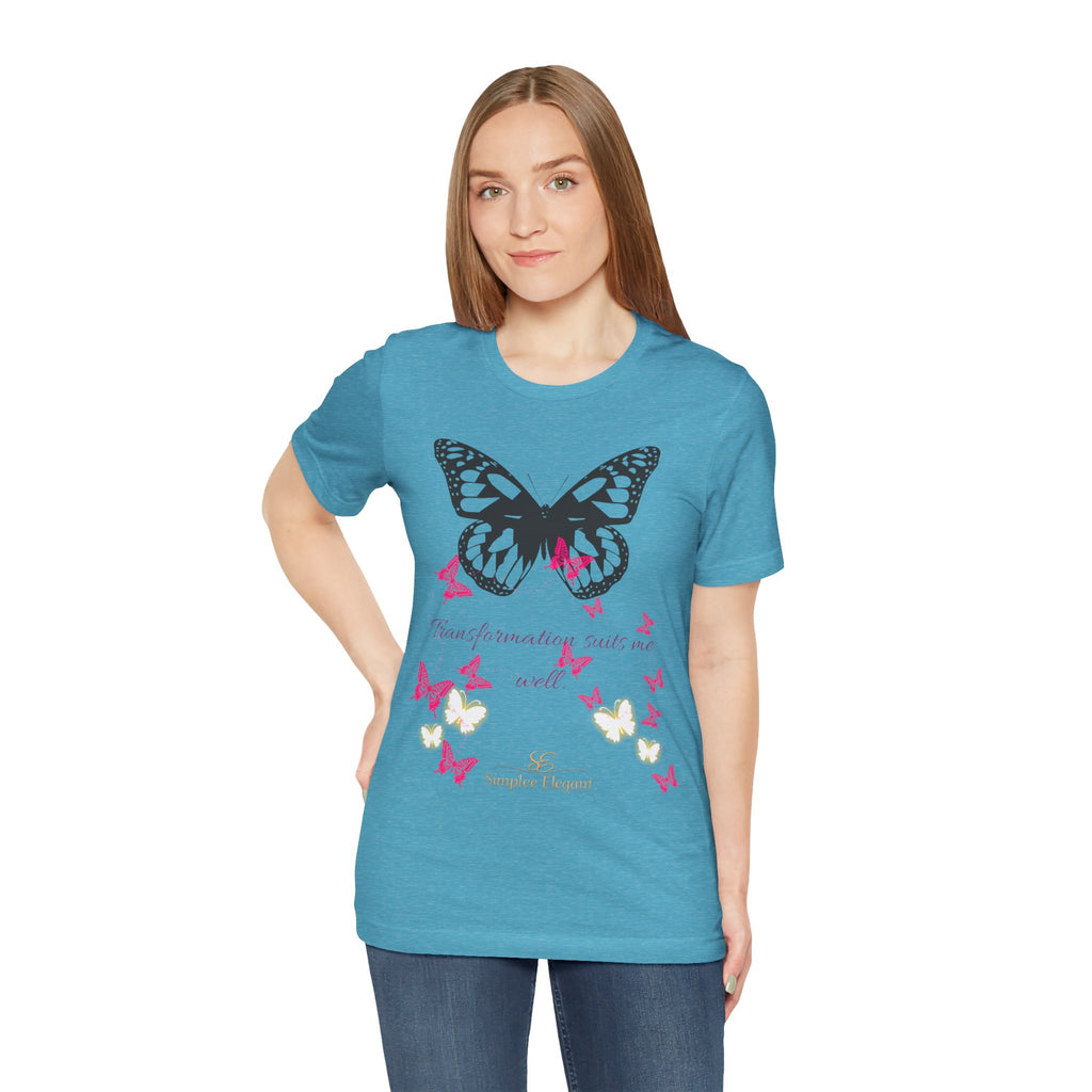 Simplee Elegant “Bloom in My Own Time” Butterfly Tee – Self-Love & Confidence Collection