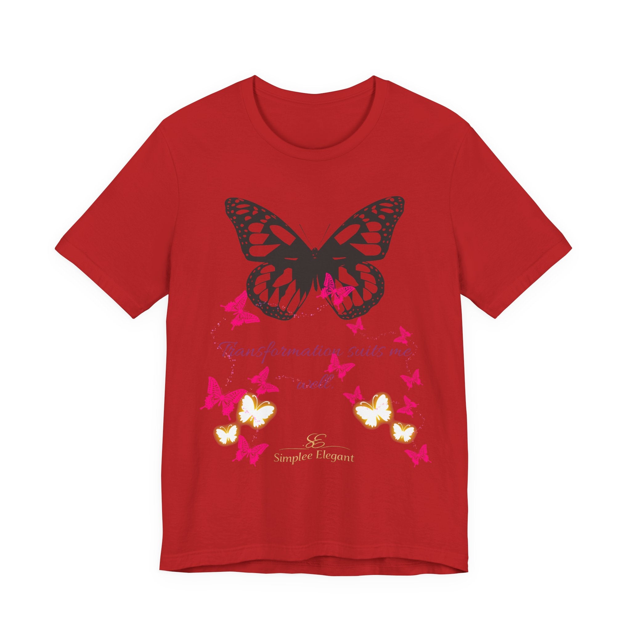 Simplee Elegant “Bloom in My Own Time” Butterfly Tee – Self-Love & Confidence Collection