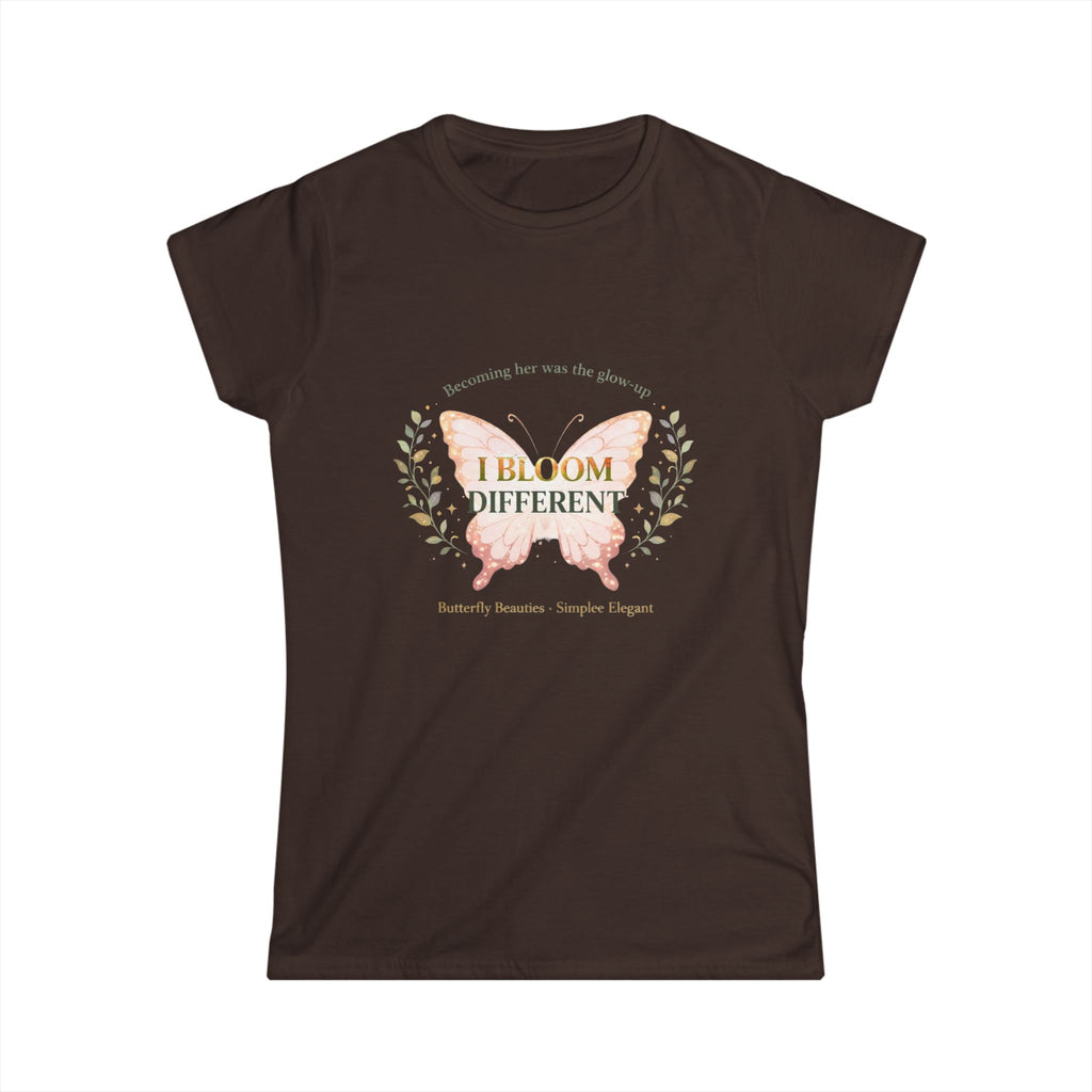 I Bloom Different Butterfly Shirt | Inspirational Growth Tee | Feminine Affirmation Top