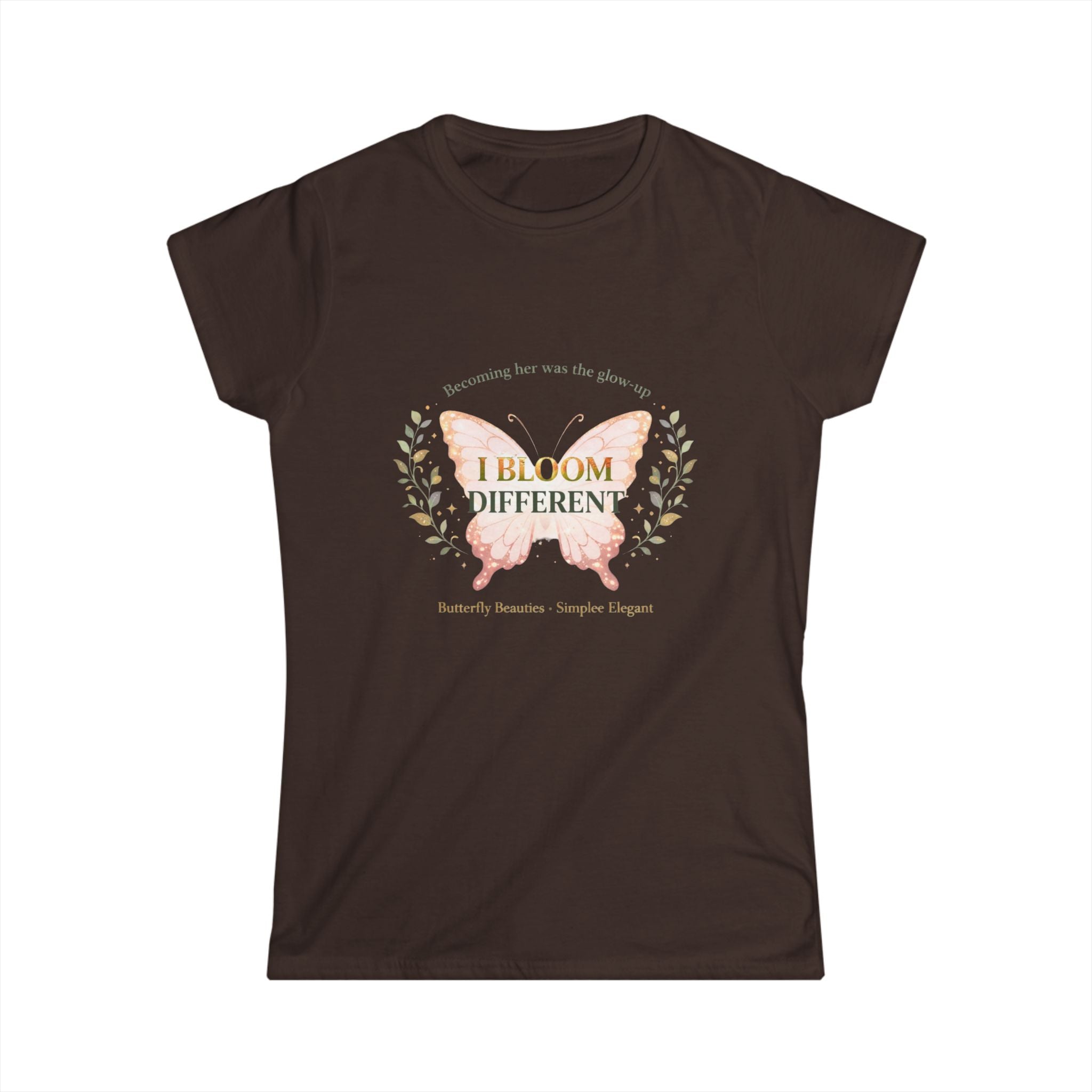 I Bloom Different Butterfly Shirt | Inspirational Growth Tee | Feminine Affirmation Top