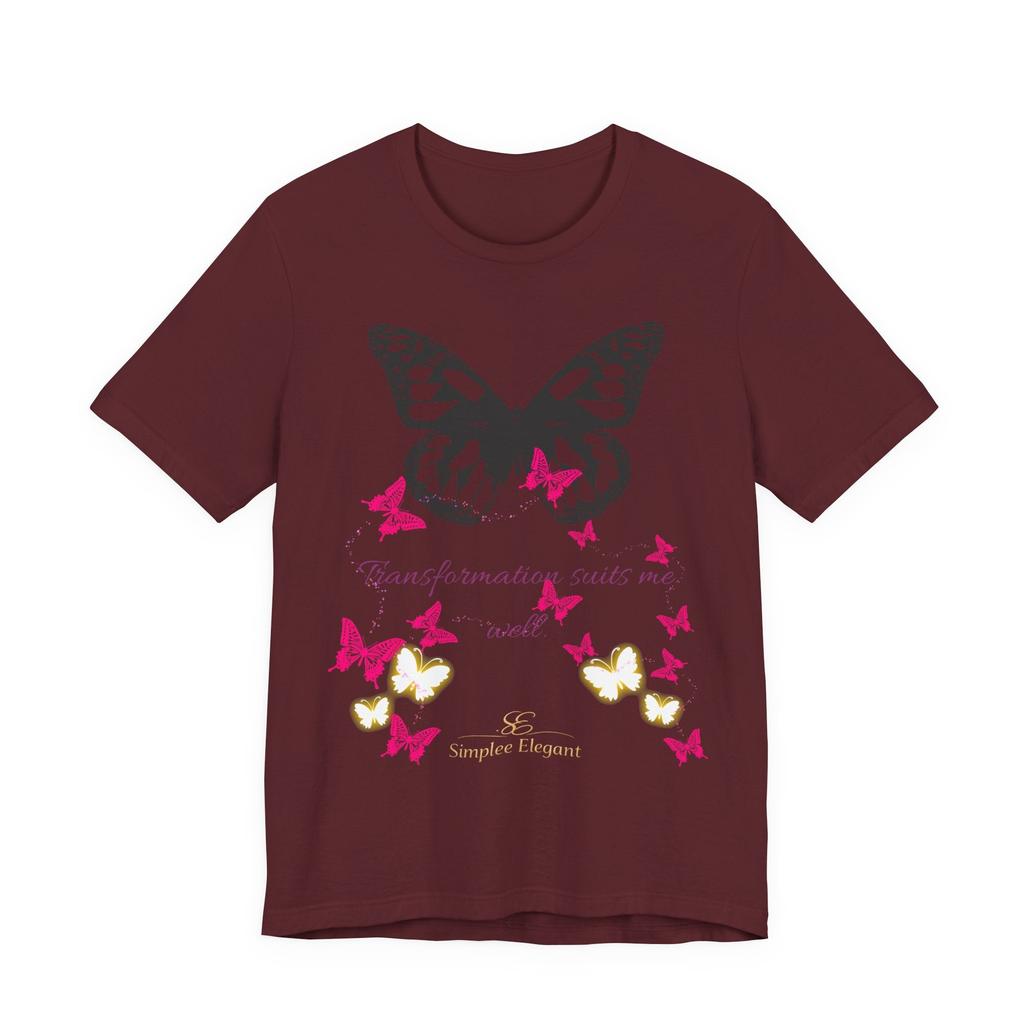 Simplee Elegant “Bloom in My Own Time” Butterfly Tee – Self-Love & Confidence Collection