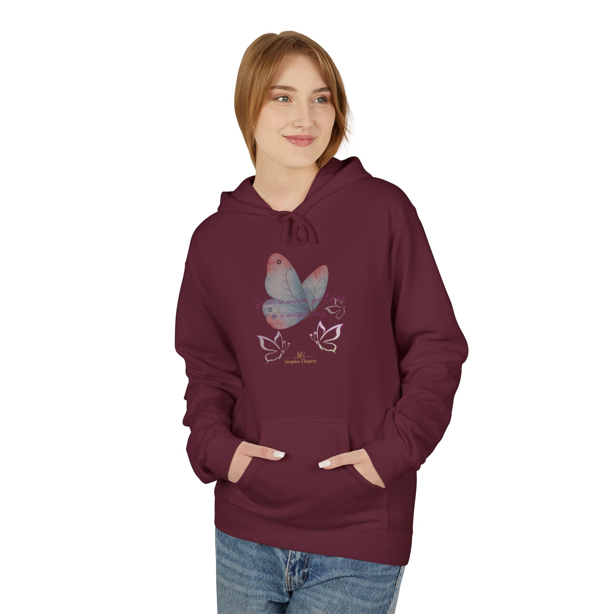 Hummingbird Watercolor Hoodie — 'Find Beauty in the Small Things' Lightweight Pullover