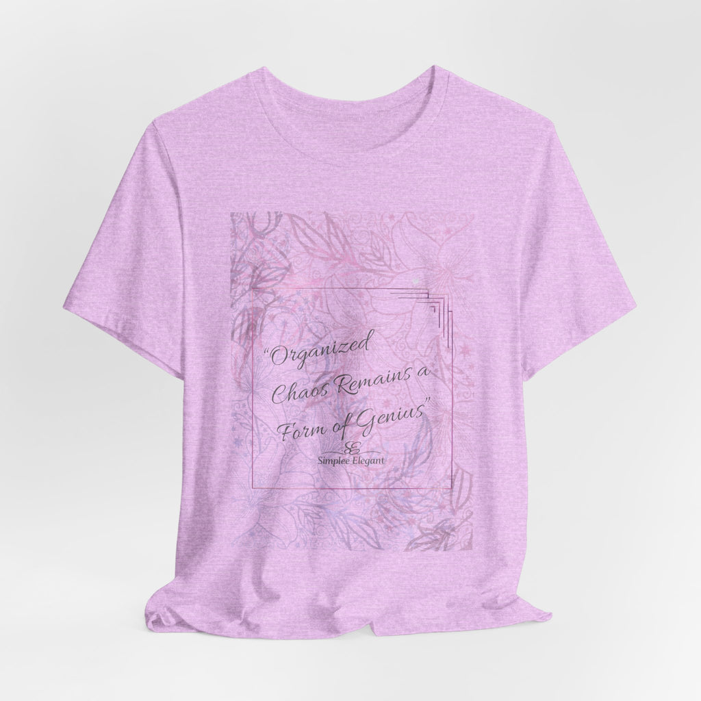 Simplee Elegant “Soft Grounding” Watercolor Floral Tee — Calm Within Collection