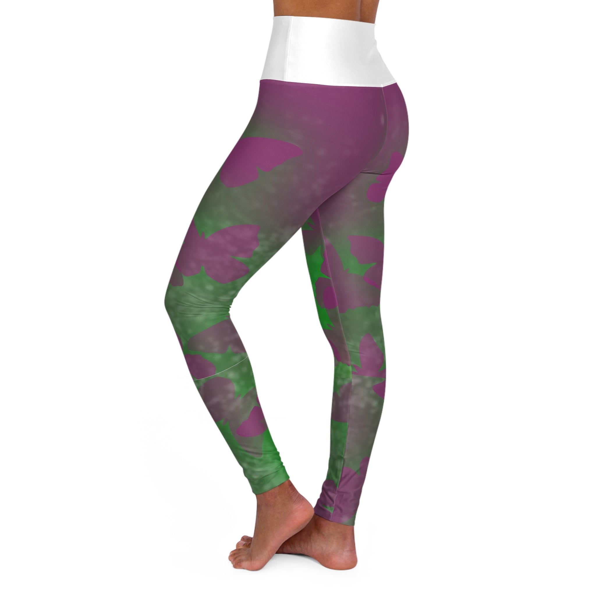 Simplee Elegant “Bloom in My Own Time” Butterfly Leggings – Confidence & Self-Love Collection