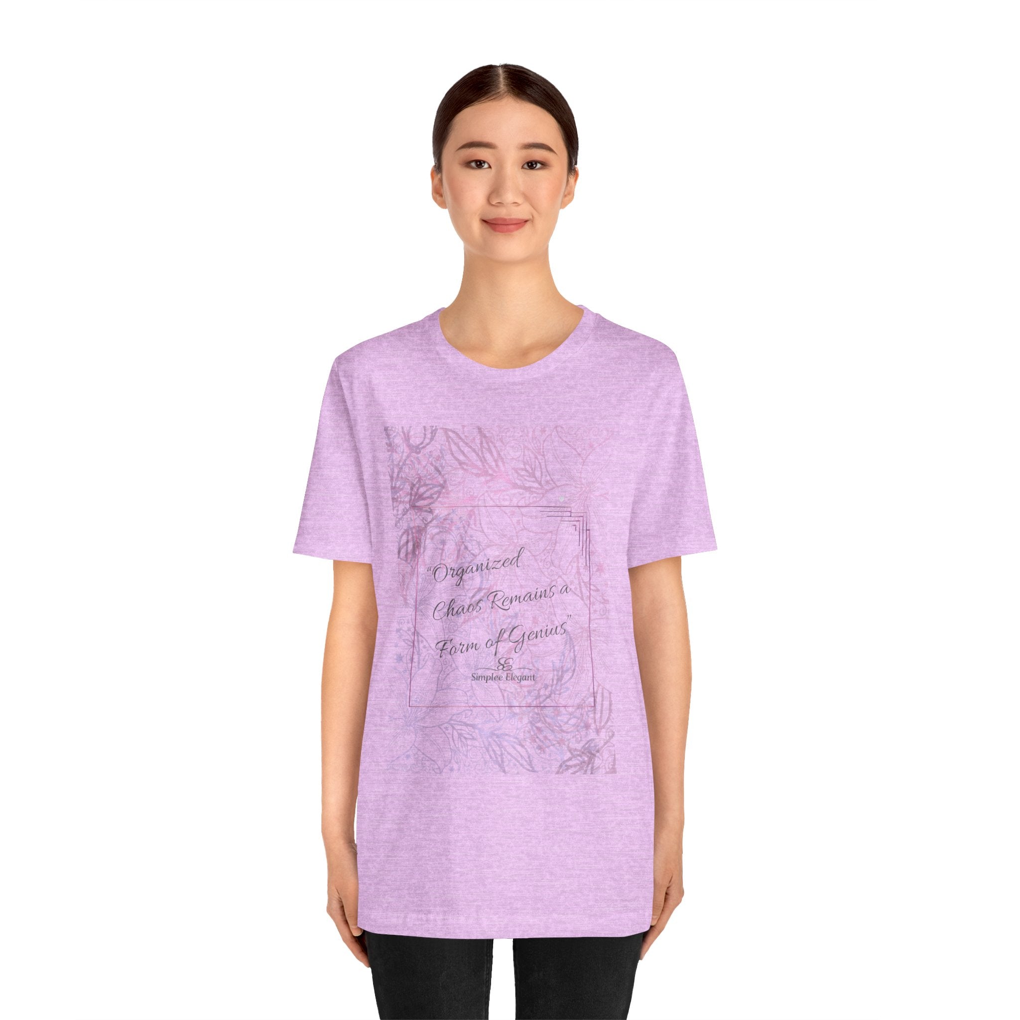 Simplee Elegant “Soft Grounding” Watercolor Floral Tee — Calm Within Collection