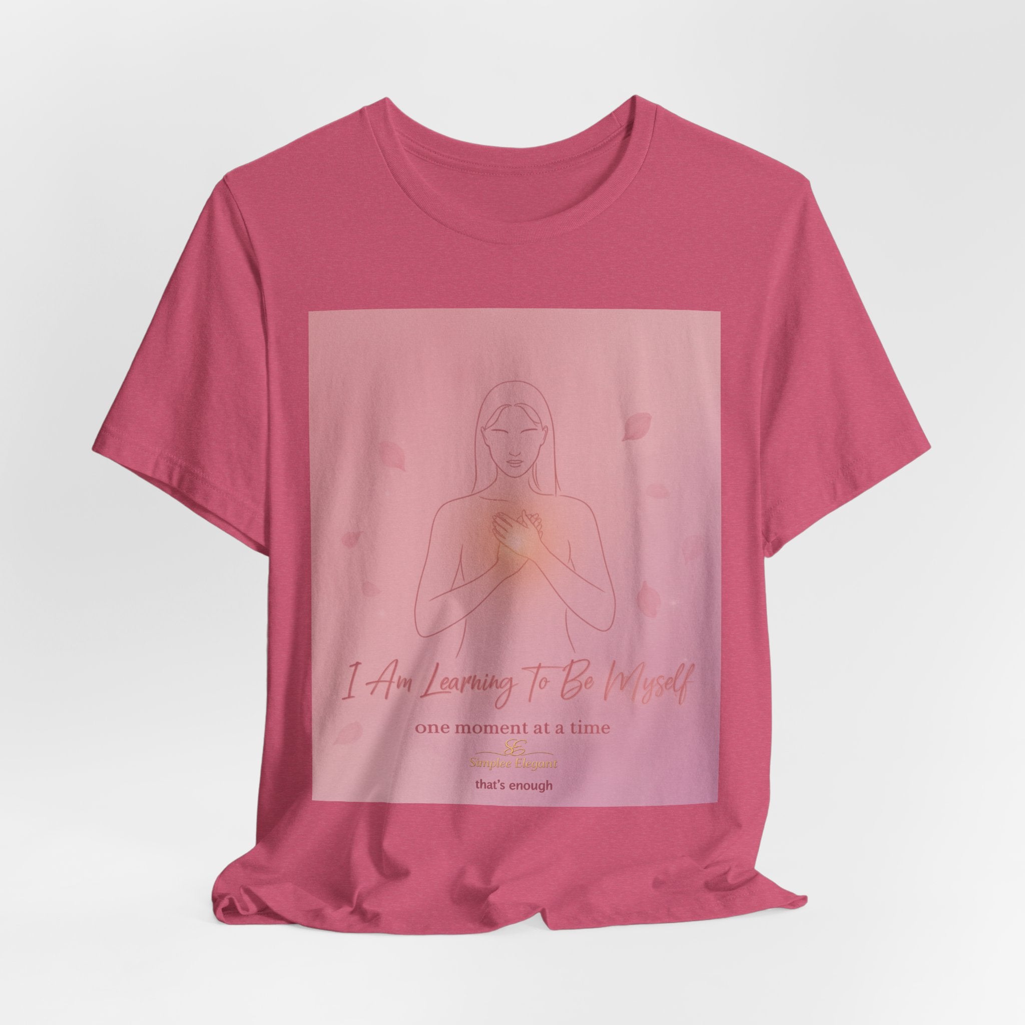 I Am Learning To Be Myself – Trichotillomania Support Tee | BFRB Awareness Shirt | Self Acceptance Top | Trich-Oh-Clock Collection