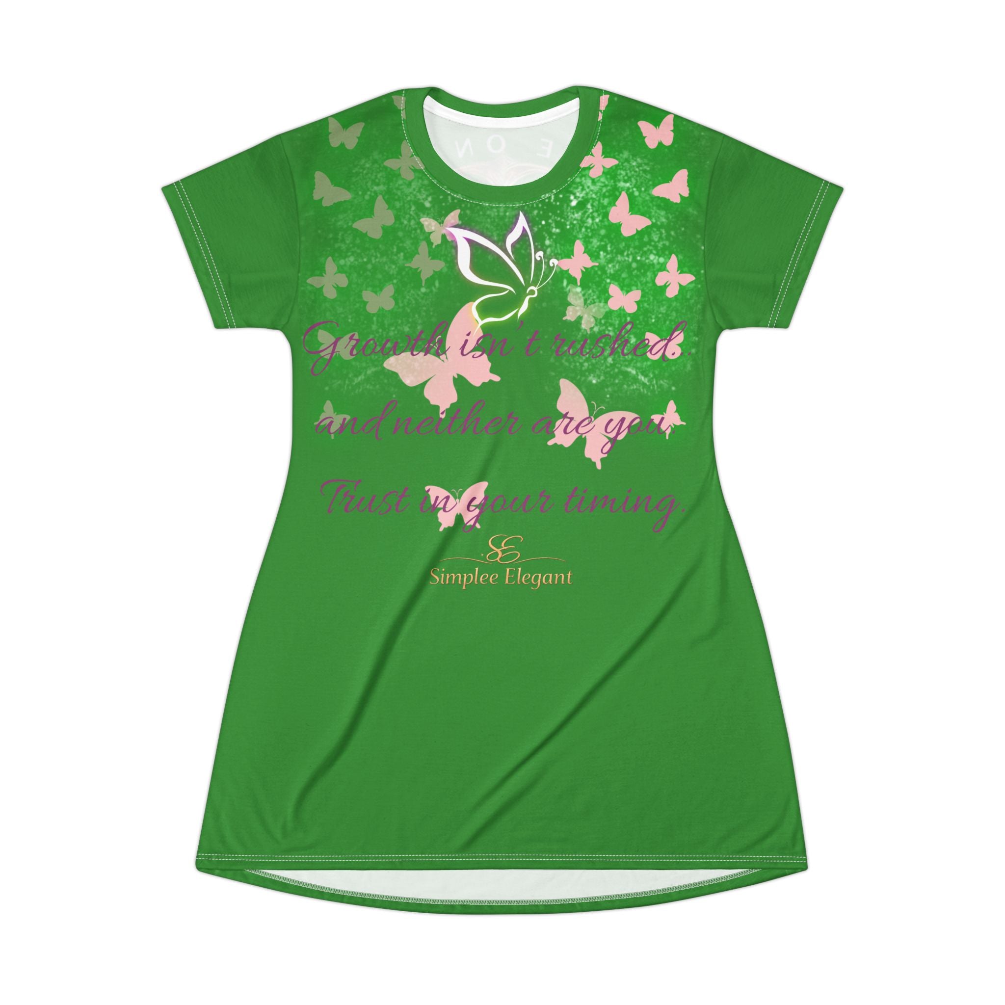 Butterfly Elegance T-Shirt Dress | Summer Is Coming | Simplee Elegant