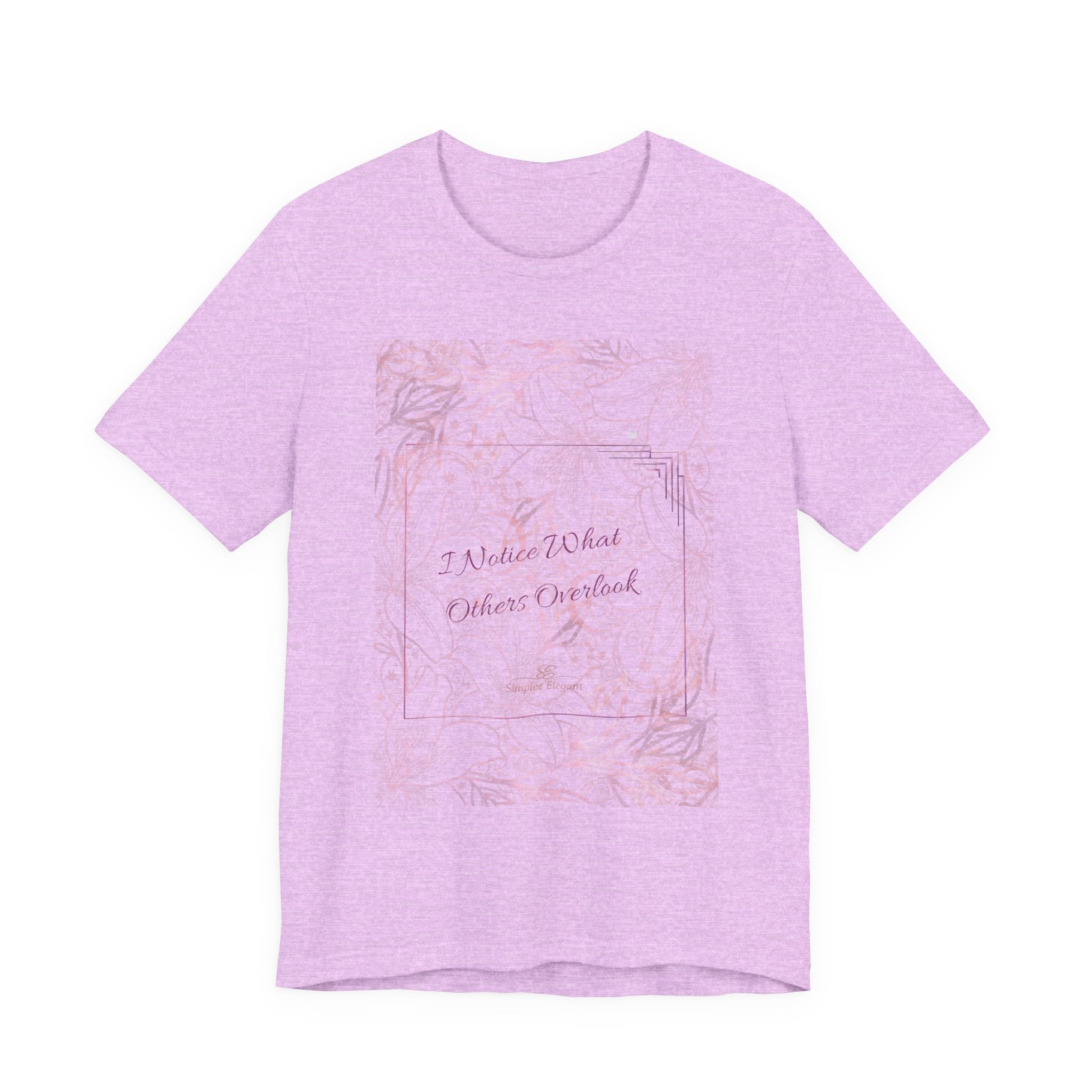 Simplee Elegant “Quiet Bloom” Watercolor Floral Tee — Soft Confidence Collection