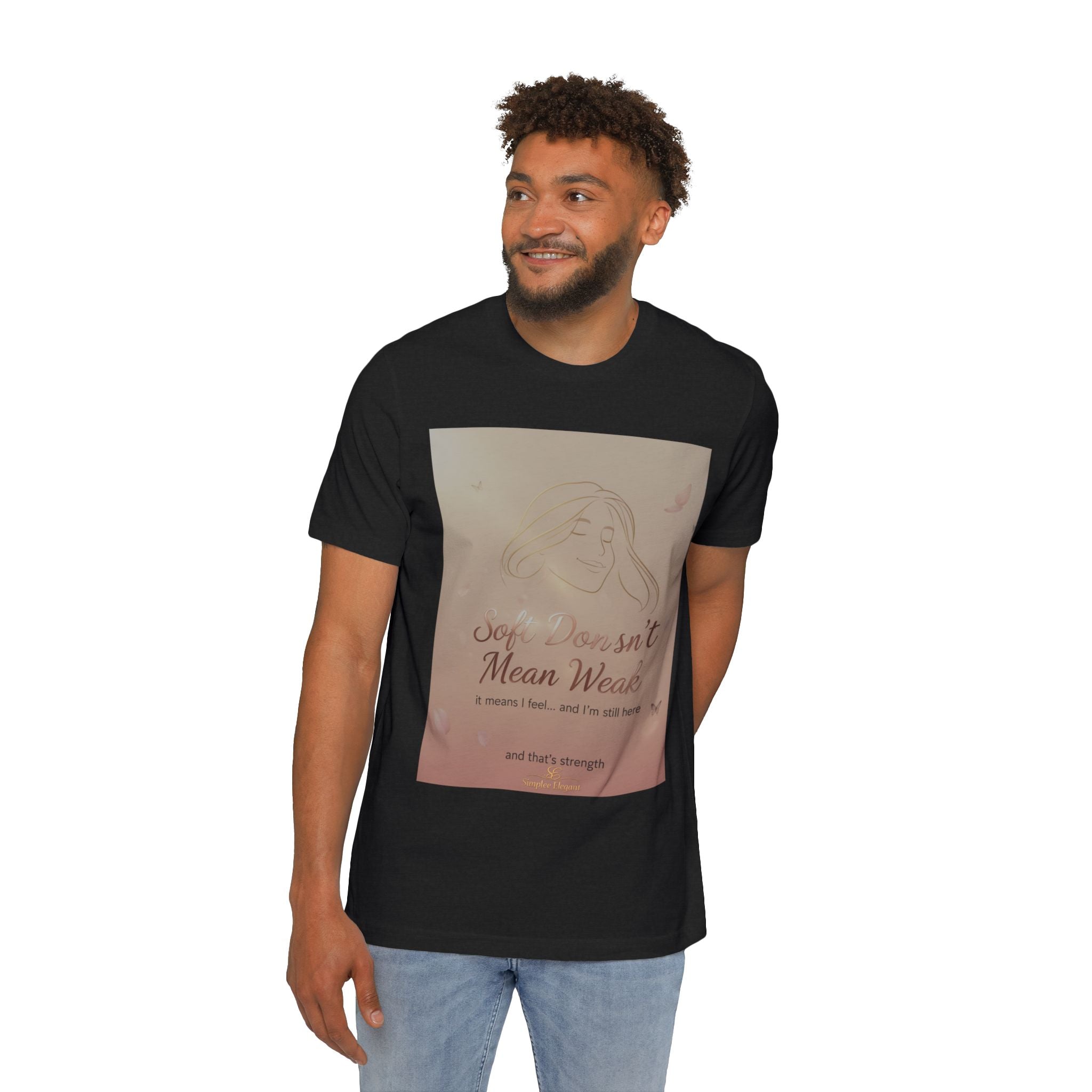 Soft Doesn’t Mean Weak – Trichotillomania Awareness Tee | BFRB Support Shirt | Mental Health Strength Top | Trich-Oh-Clock Collection