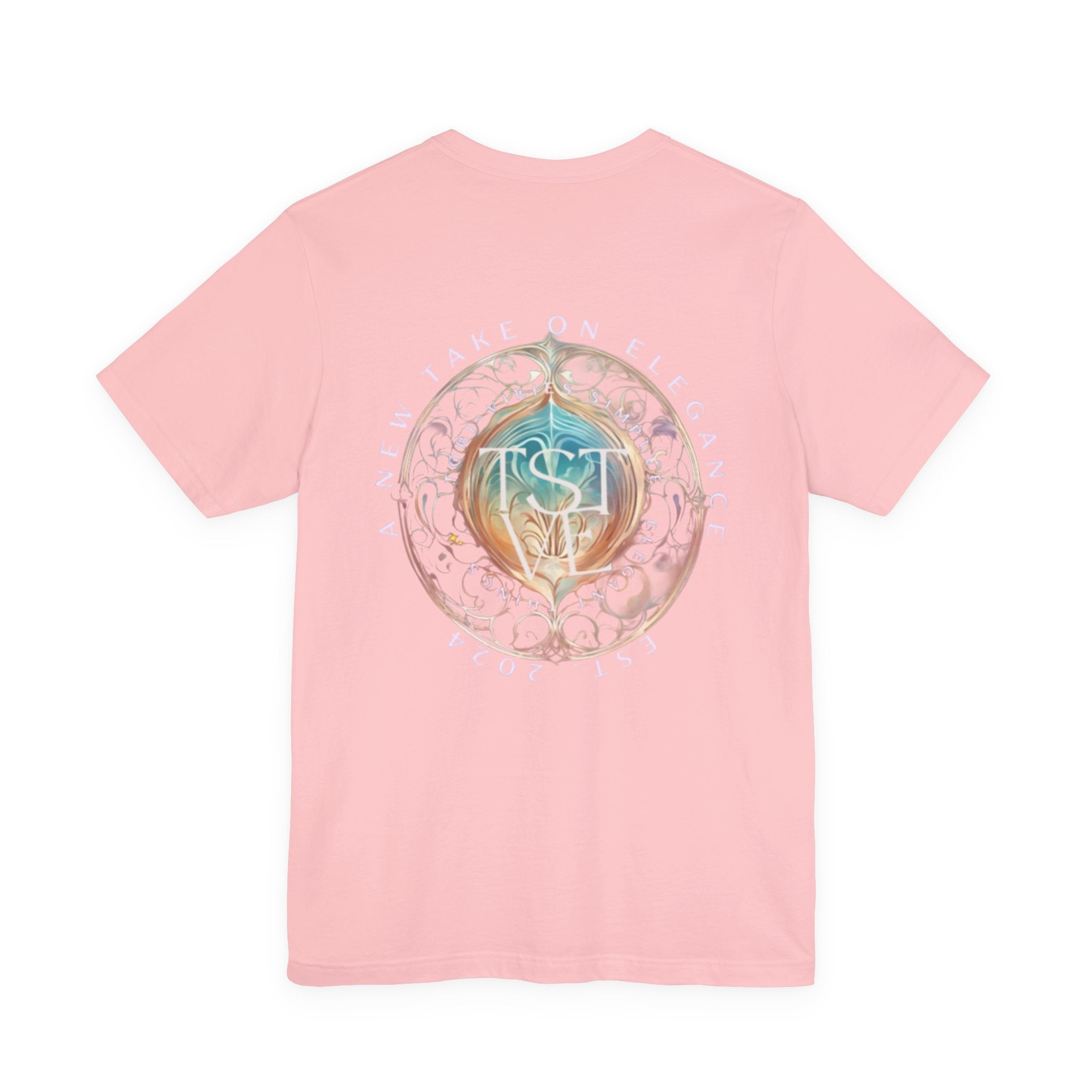 Simplee Elegant “Quiet Bloom” Watercolor Floral Tee — Soft Confidence Collection