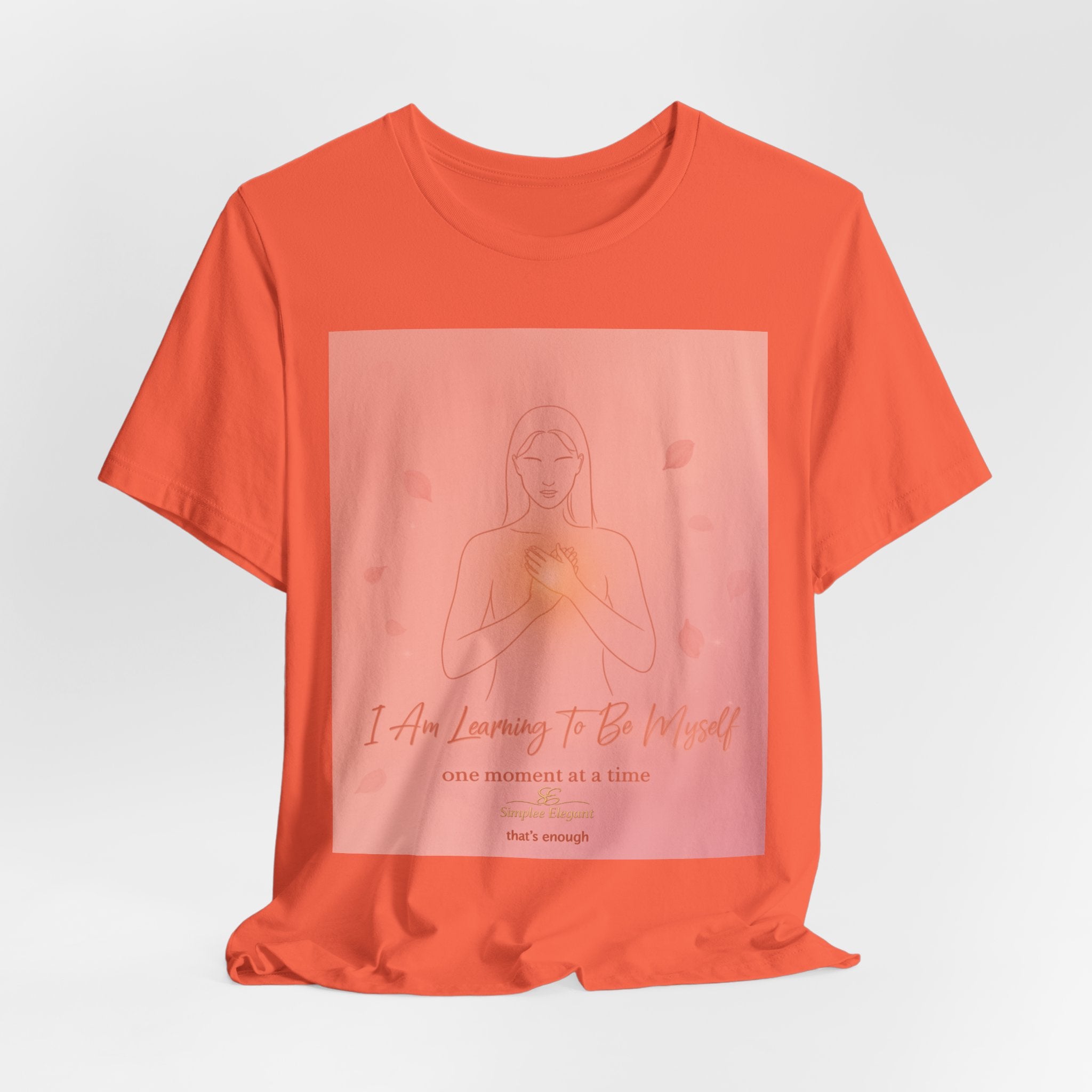 I Am Learning To Be Myself – Trichotillomania Support Tee | BFRB Awareness Shirt | Self Acceptance Top | Trich-Oh-Clock Collection