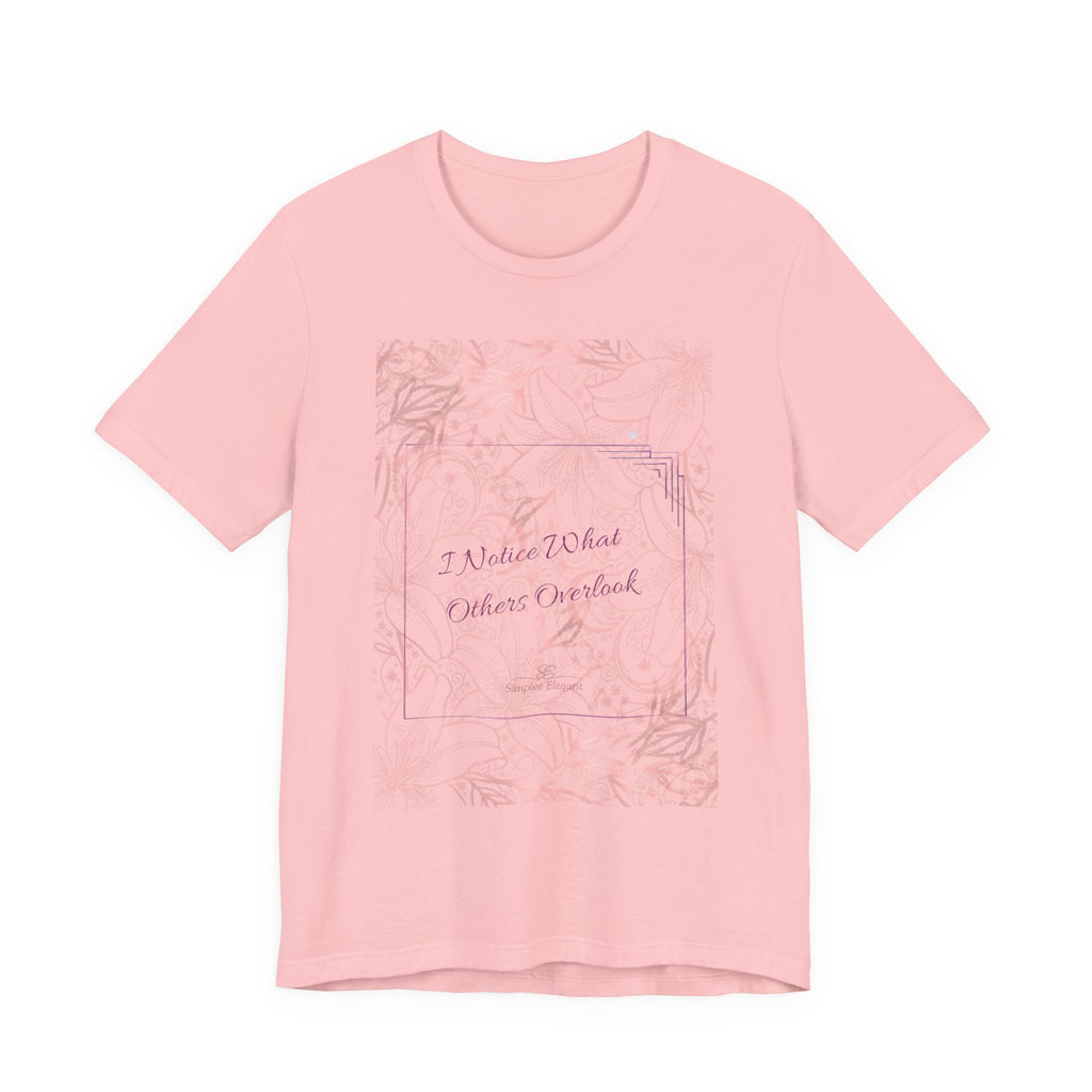 Simplee Elegant “Quiet Bloom” Watercolor Floral Tee — Soft Confidence Collection