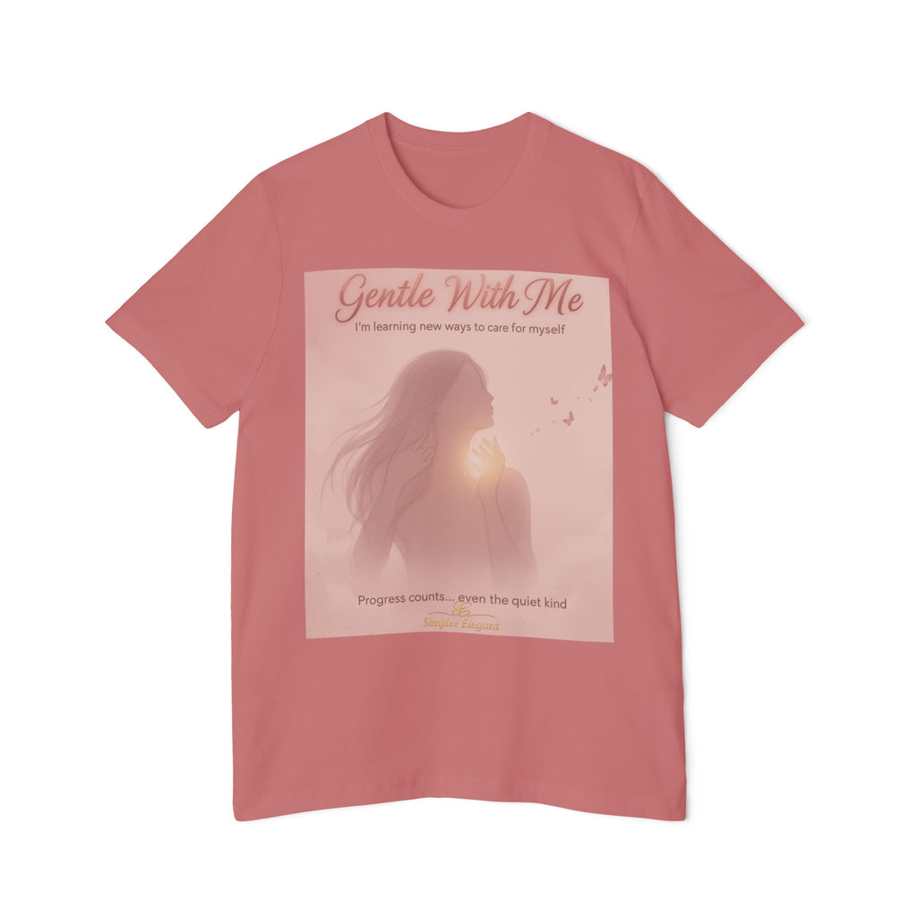 Gentle With Me – Trichotillomania Support Tee | BFRB Awareness Shirt | Self Compassion Healing Top | Trich-Oh-Clock Collection