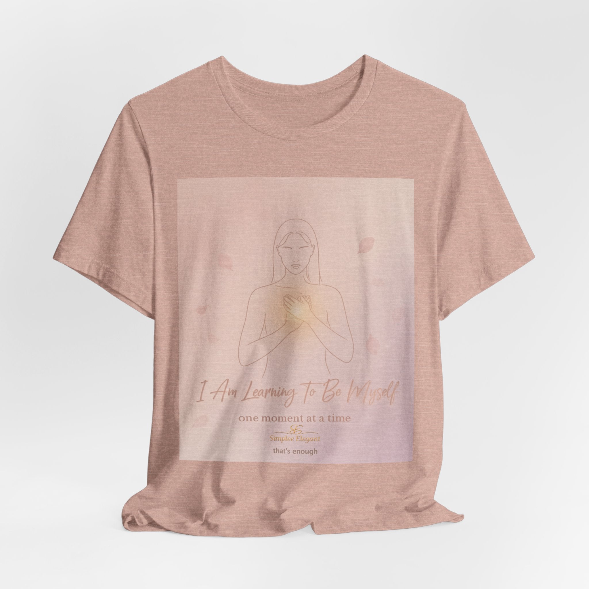 I Am Learning To Be Myself – Trichotillomania Support Tee | BFRB Recovery Shirt | Self Acceptance Mental Health Top | Trich-Oh-Clock Collection