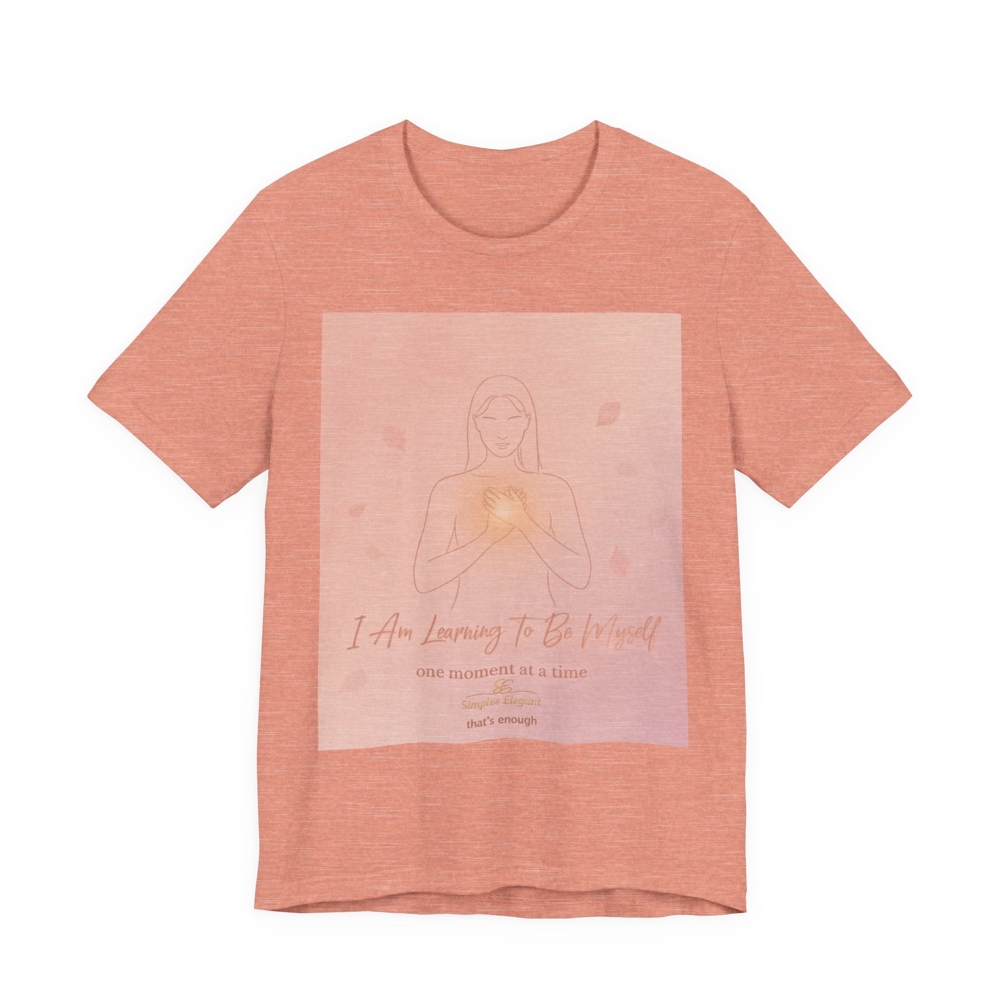 I Am Learning To Be Myself – Trichotillomania Support Tee | BFRB Recovery Shirt | Self Acceptance Mental Health Top | Trich-Oh-Clock Collection