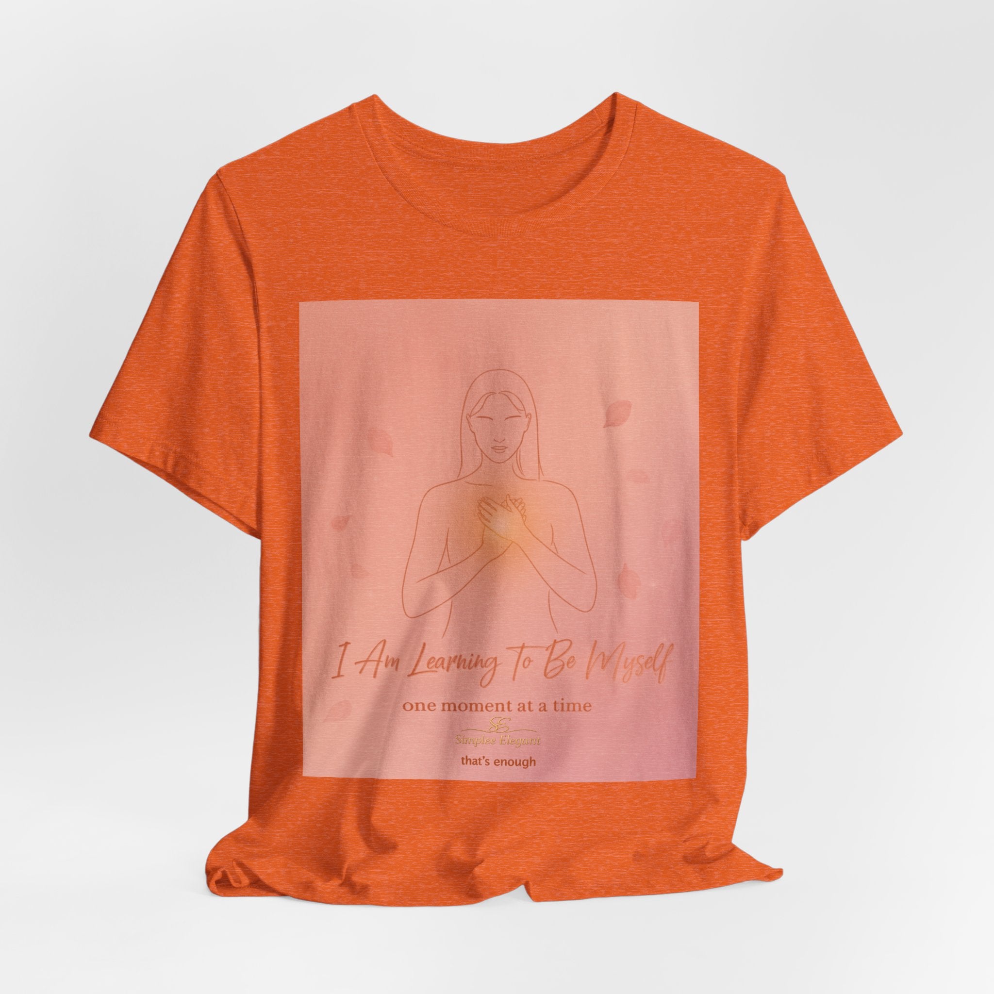 I Am Learning To Be Myself – Trichotillomania Support Tee | BFRB Recovery Shirt | Self Acceptance Mental Health Top | Trich-Oh-Clock Collection