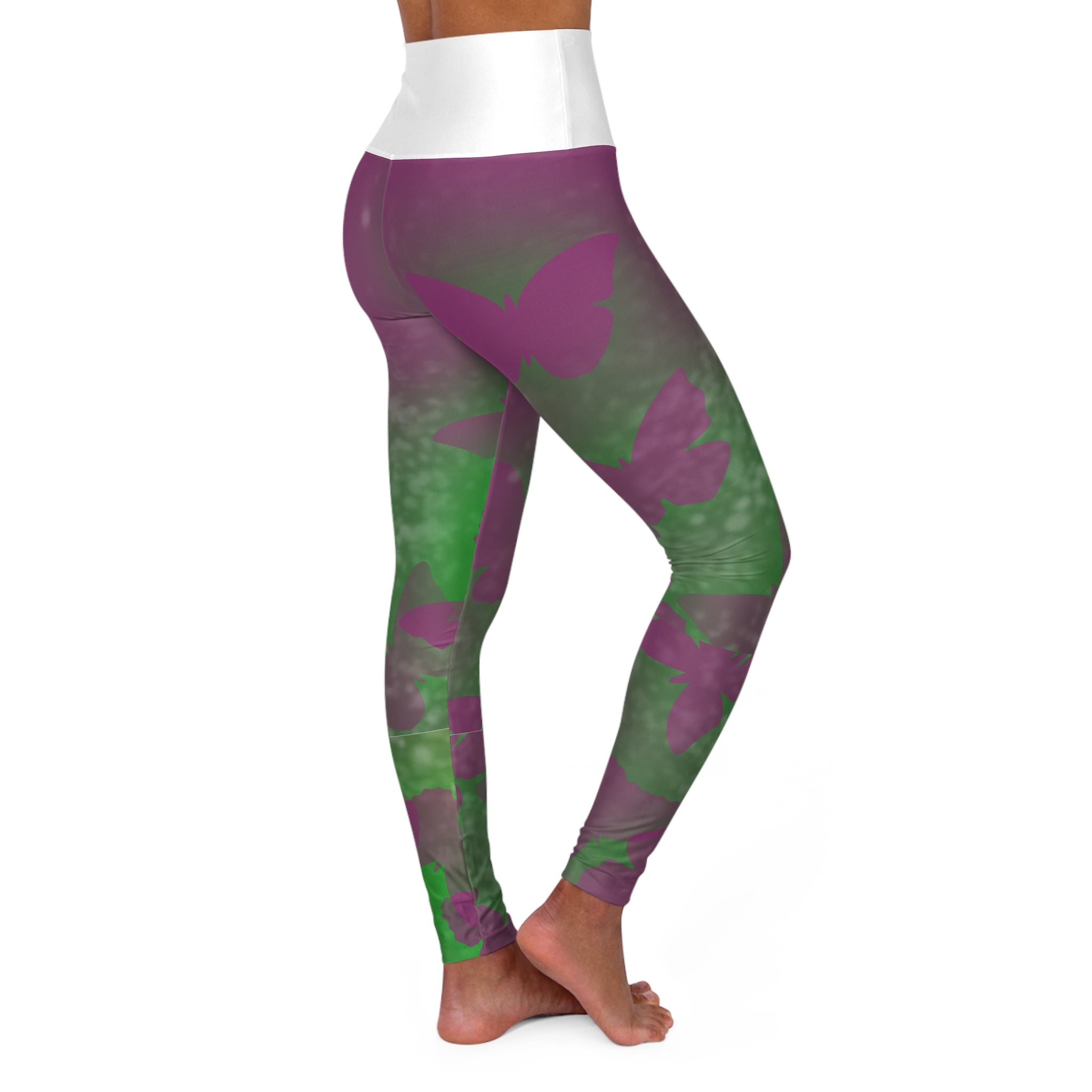 Simplee Elegant “Bloom in My Own Time” Butterfly Leggings – Confidence & Self-Love Collection