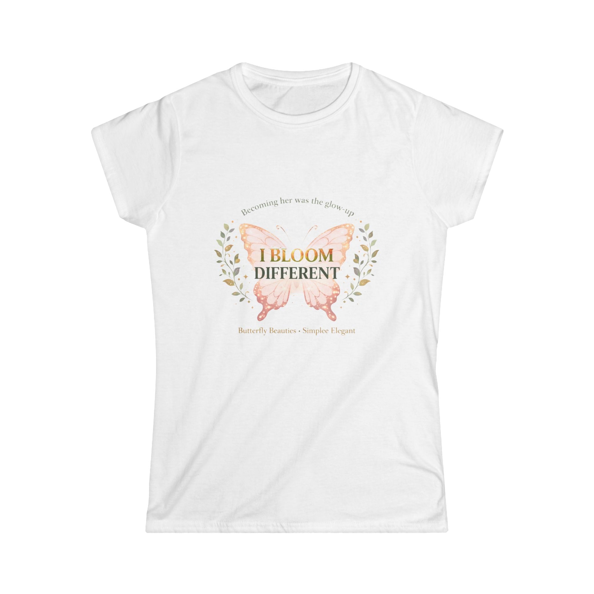 I Bloom Different Butterfly Shirt | Inspirational Growth Tee | Feminine Affirmation Top
